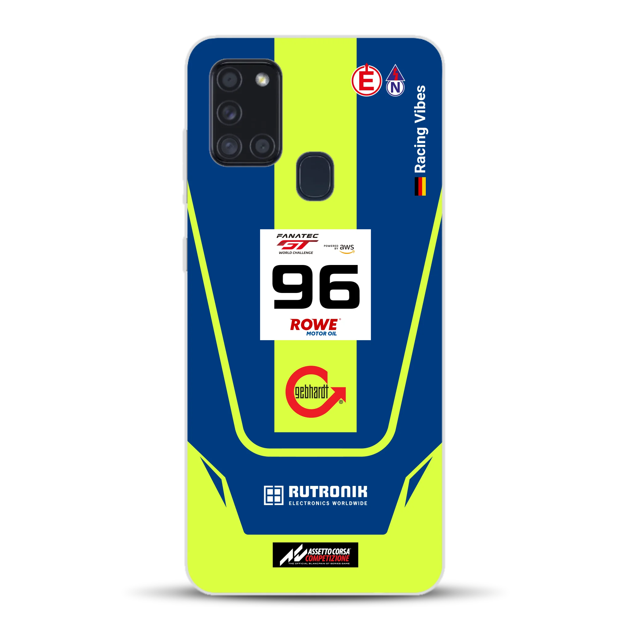 Porsche 911 GT3 R GTWC #96 Livery - Housse de téléphone portable personnalisée pour Samsung
