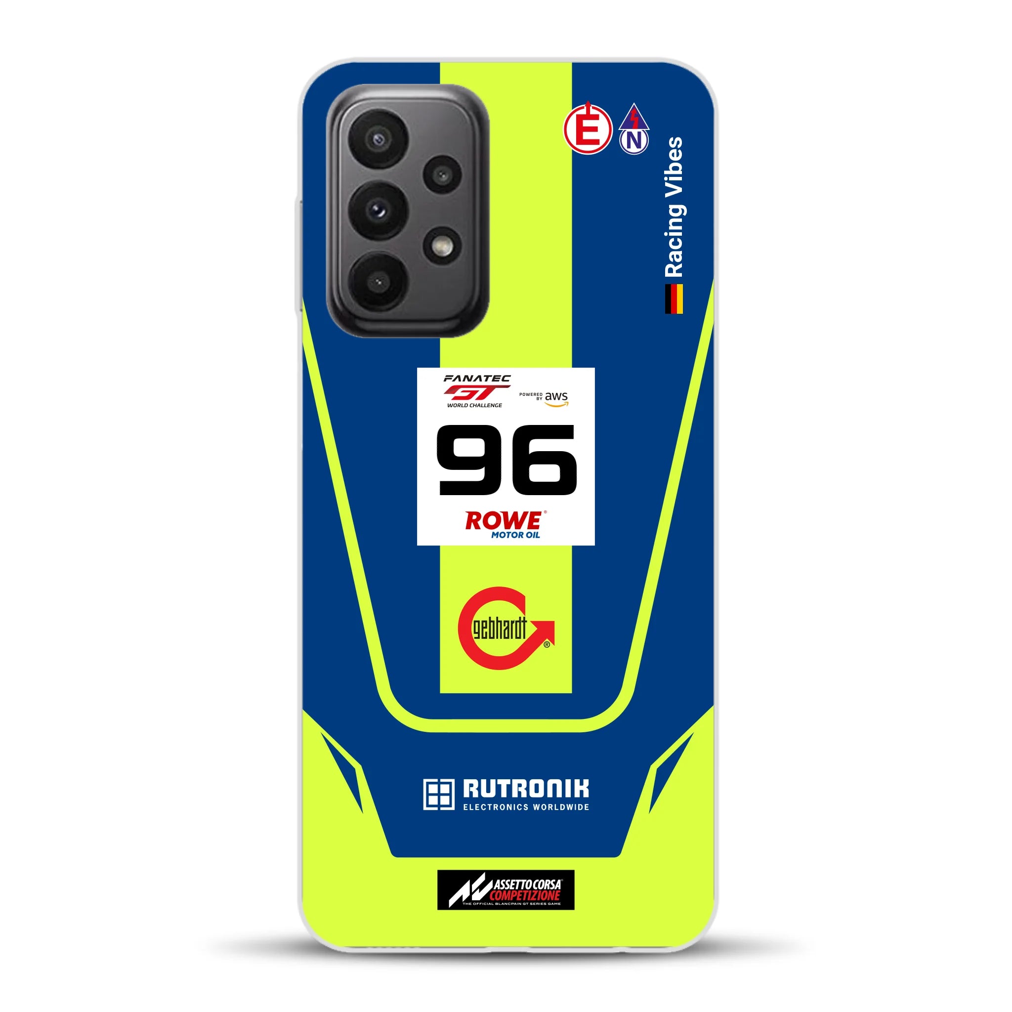 Porsche 911 GT3 R GTWC #96 Livery - Custodia per cellulare personalizzata per Samsung