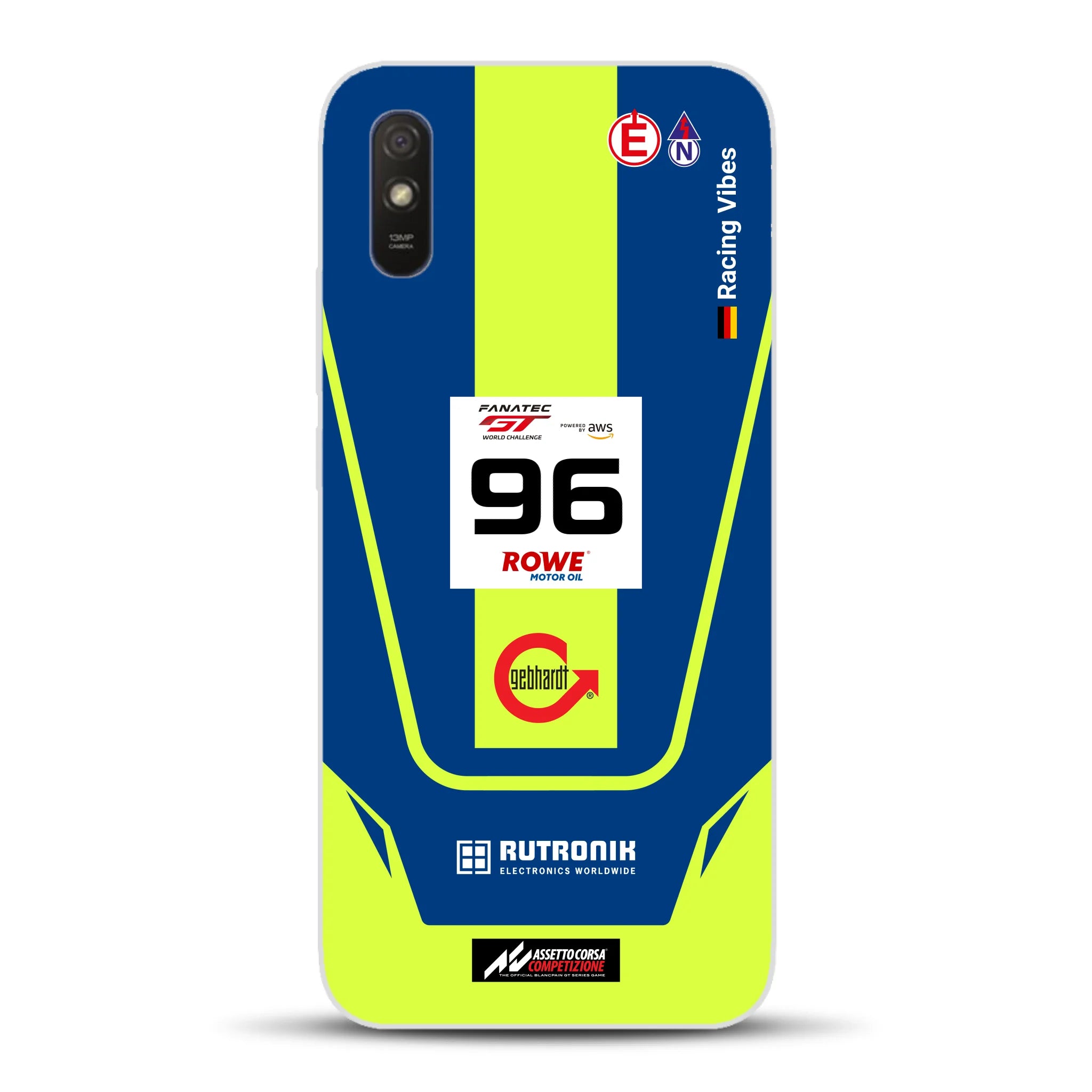 Porsche 911 GT3 R GTWC #96 Livery - Housse de téléphone portable personnalisée pour Xiaomi