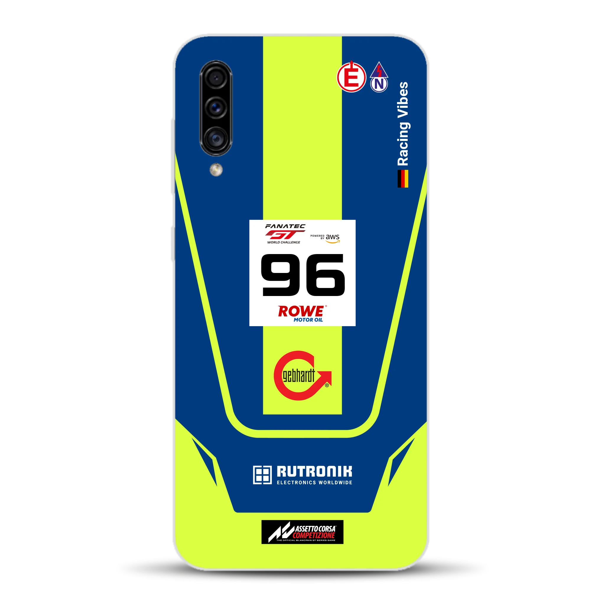 Porsche 911 GT3 R GTWC #96 Livery - Custodia per cellulare personalizzata per Samsung