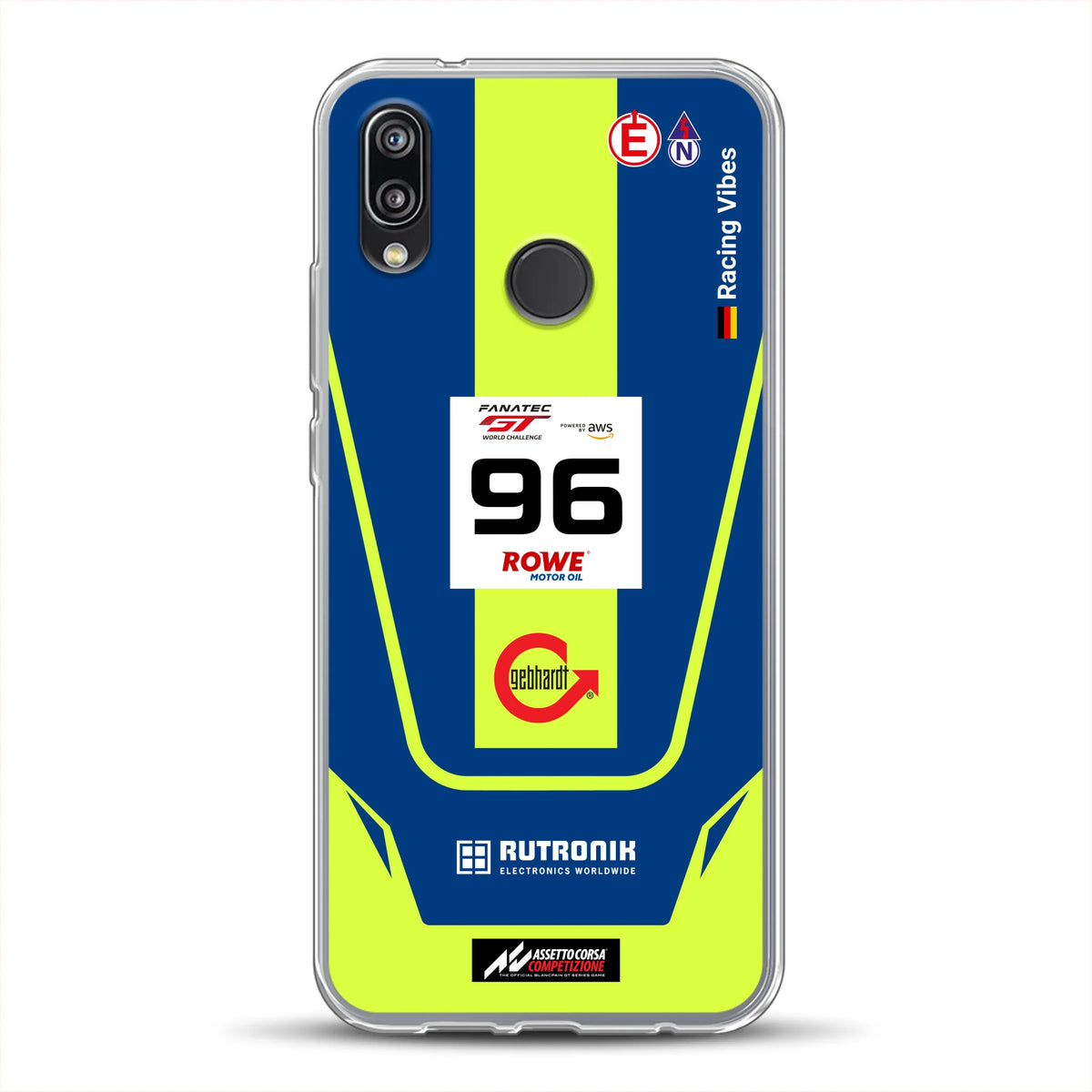 Porsche 911 GT3 R GTWC #96 Livery - Housse de téléphone portable personnalisée pour Huawei