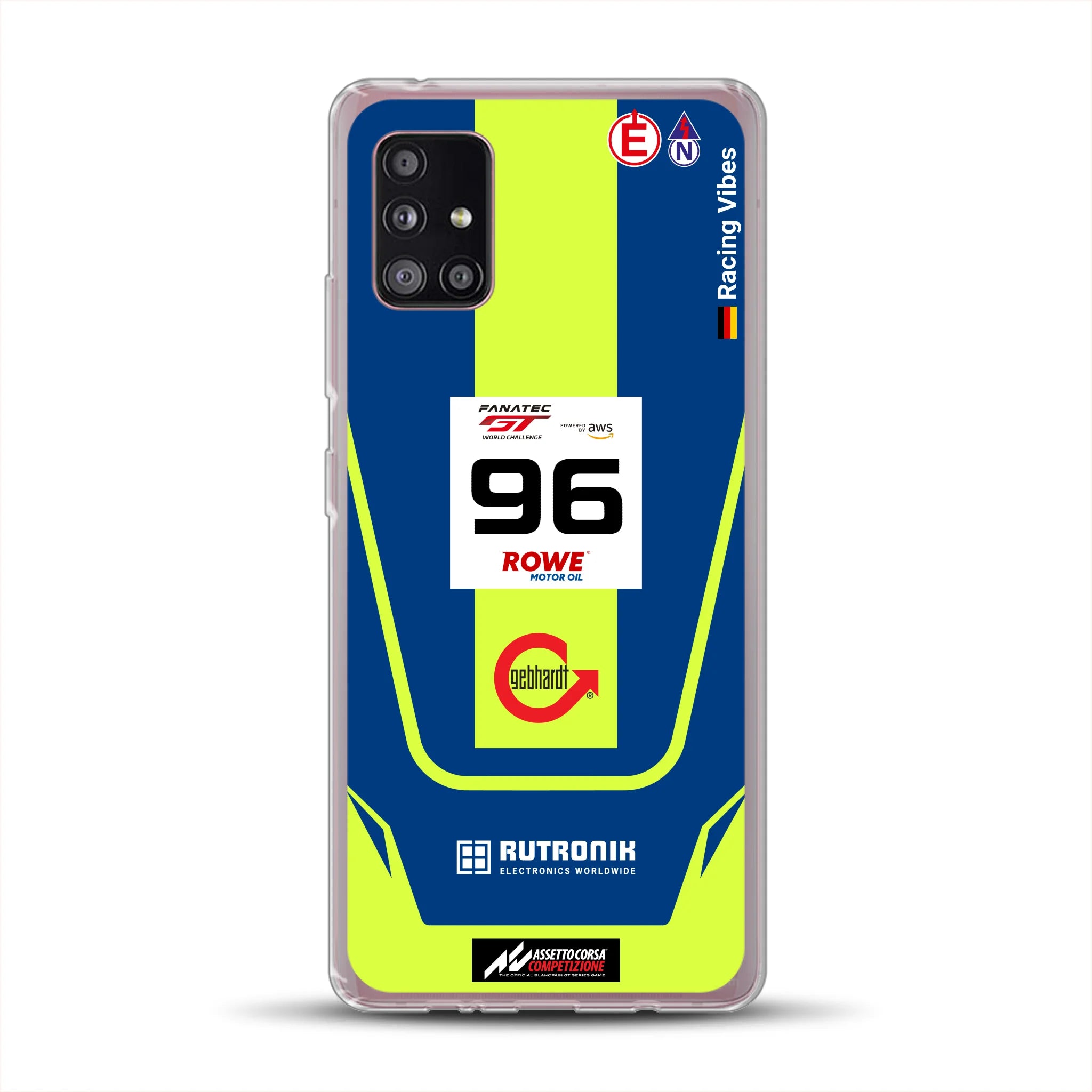 Porsche 911 GT3 R GTWC #96 Livery - Custodia per cellulare personalizzata per Samsung