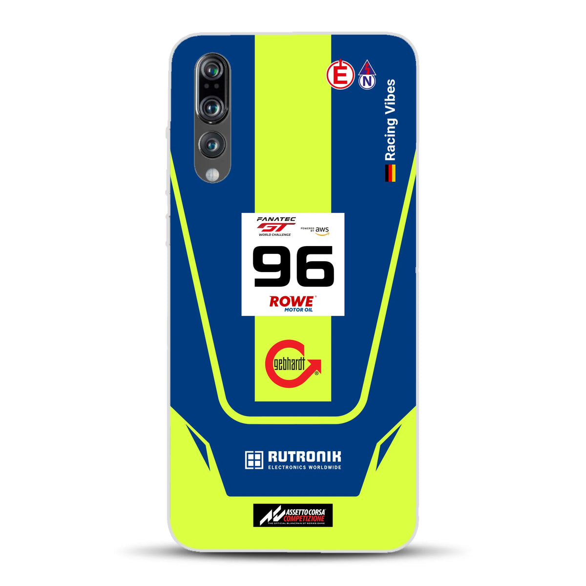 Porsche 911 GT3 R GTWC #96 Livery - Housse de téléphone portable personnalisée pour Huawei
