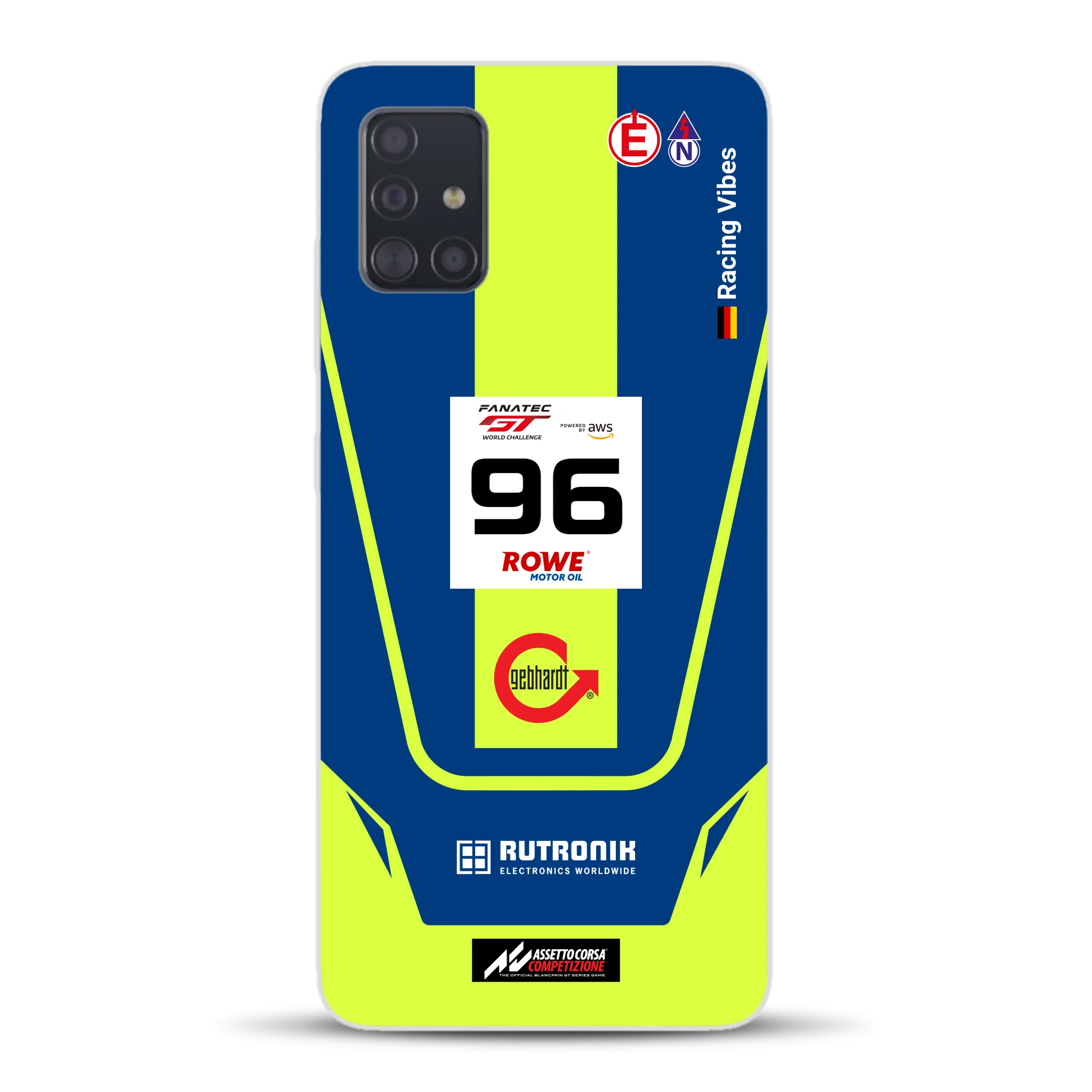 Porsche 911 GT3 R GTWC #96 Livery - Custodia per cellulare personalizzata per Samsung