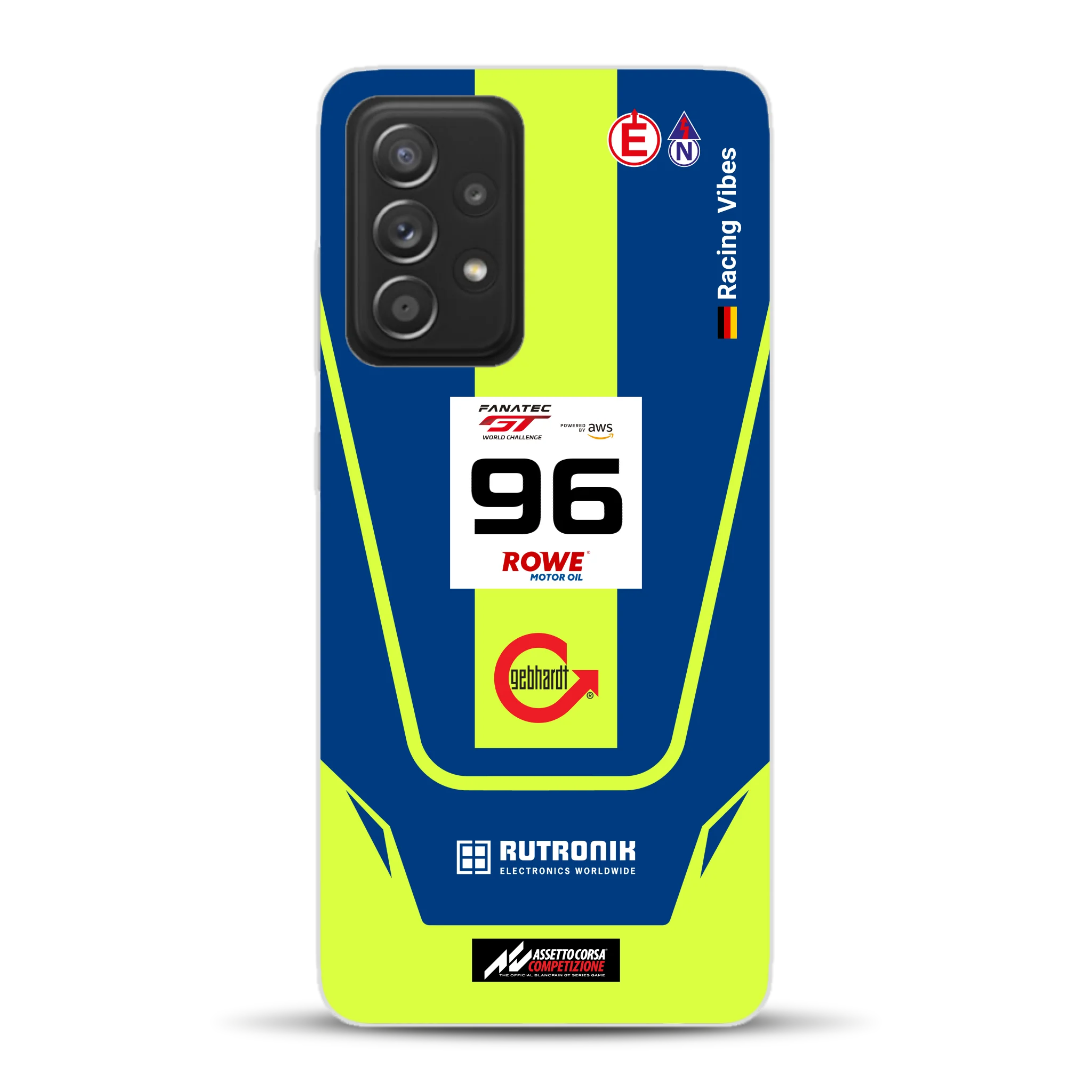 Porsche 911 GT3 R GTWC #96 Livery - Housse de téléphone portable personnalisée pour Samsung