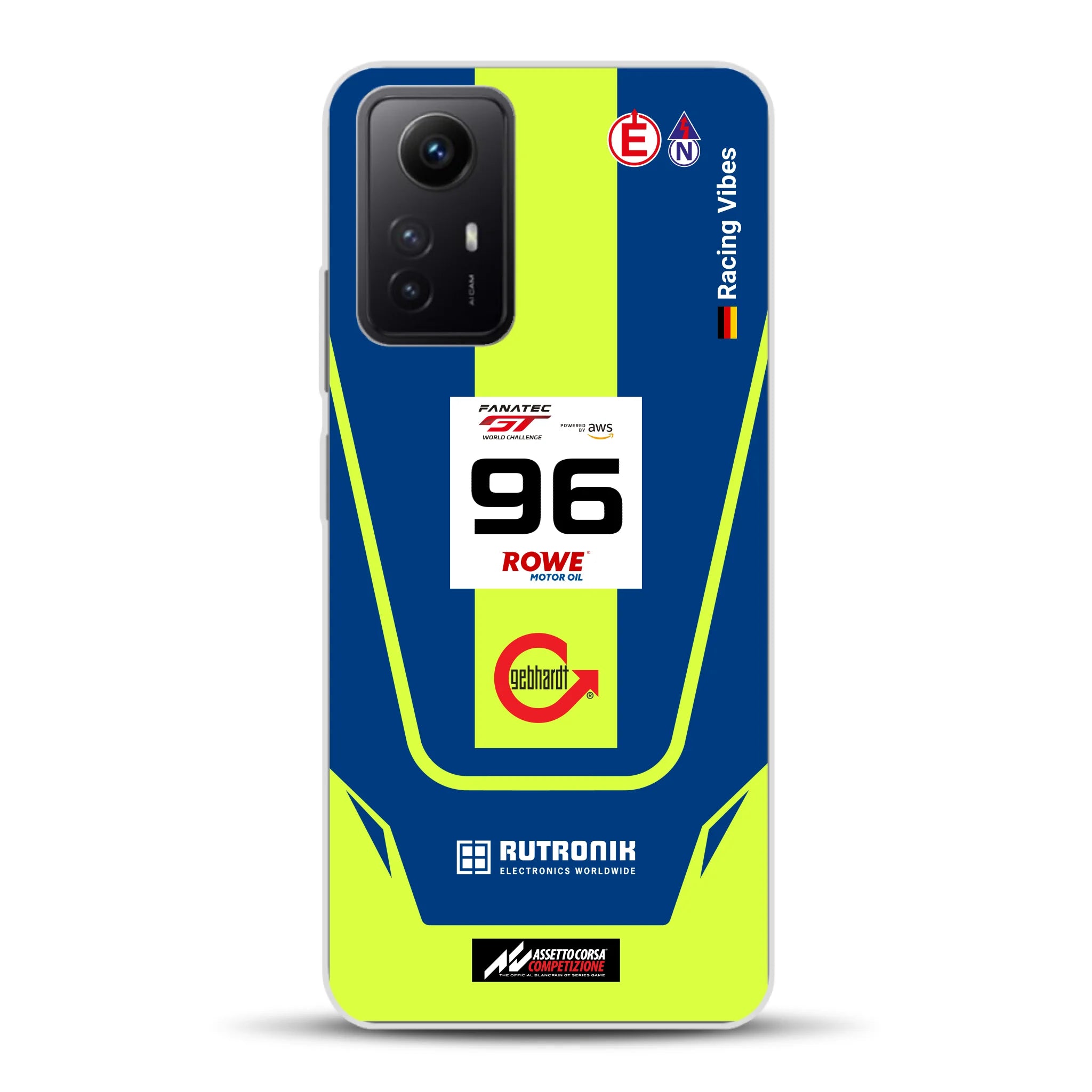 Porsche 911 GT3 R GTWC #96 Livery - Housse de téléphone portable personnalisée pour Xiaomi