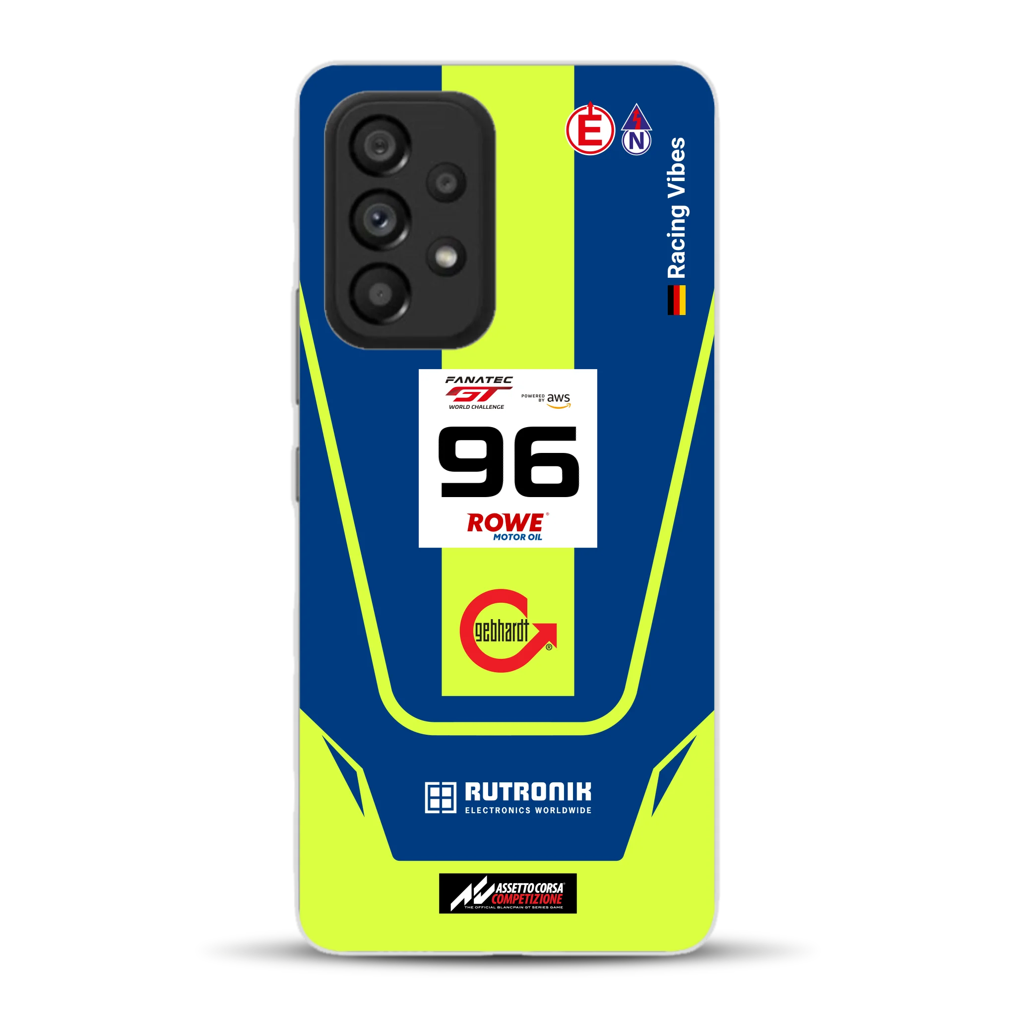 Porsche 911 GT3 R GTWC #96 Livery - Housse de téléphone portable personnalisée pour Samsung