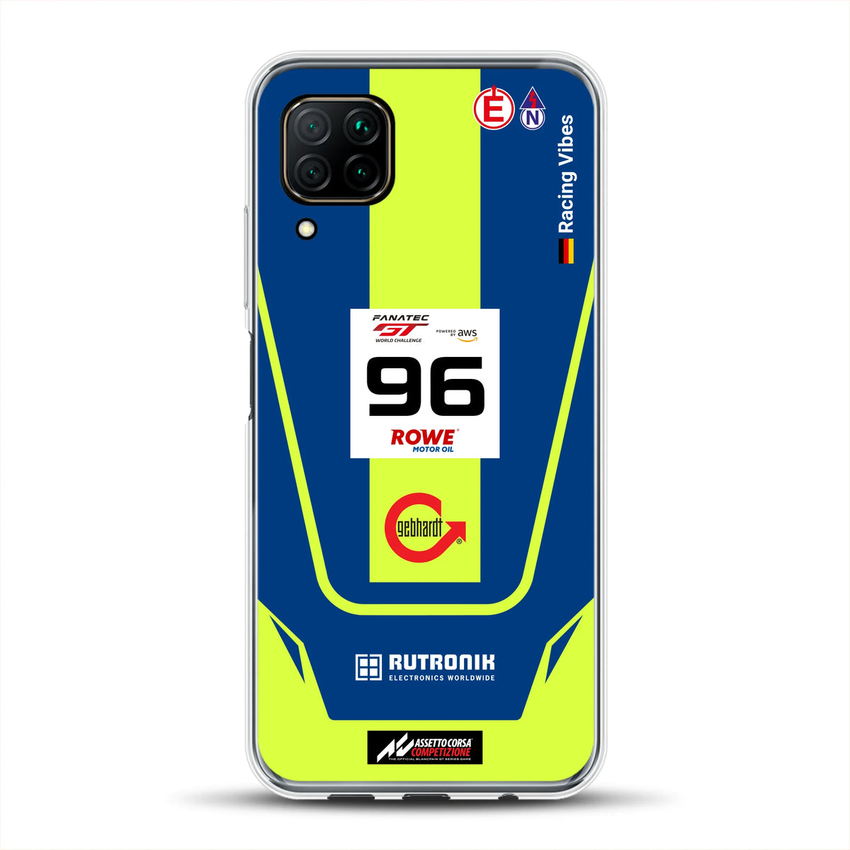 Porsche 911 GT3 R GTWC #96 Livery - Housse de téléphone portable personnalisée pour Huawei