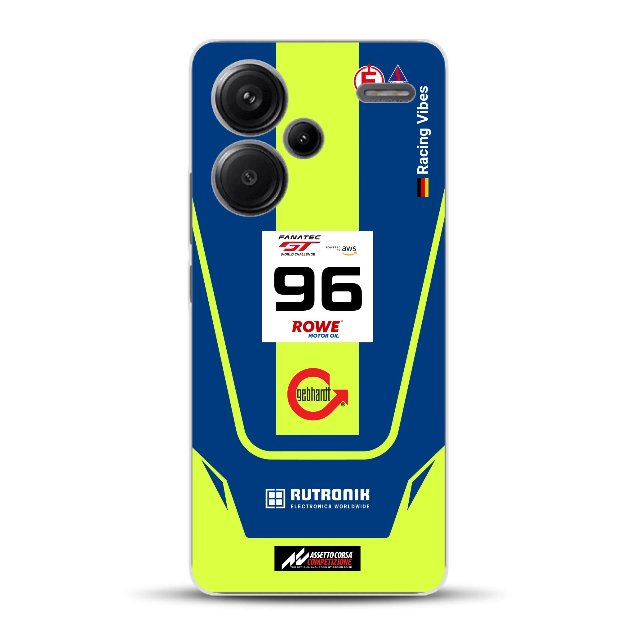 Porsche 911 GT3 R GTWC #96 Livery - Housse de téléphone portable personnalisée pour Xiaomi