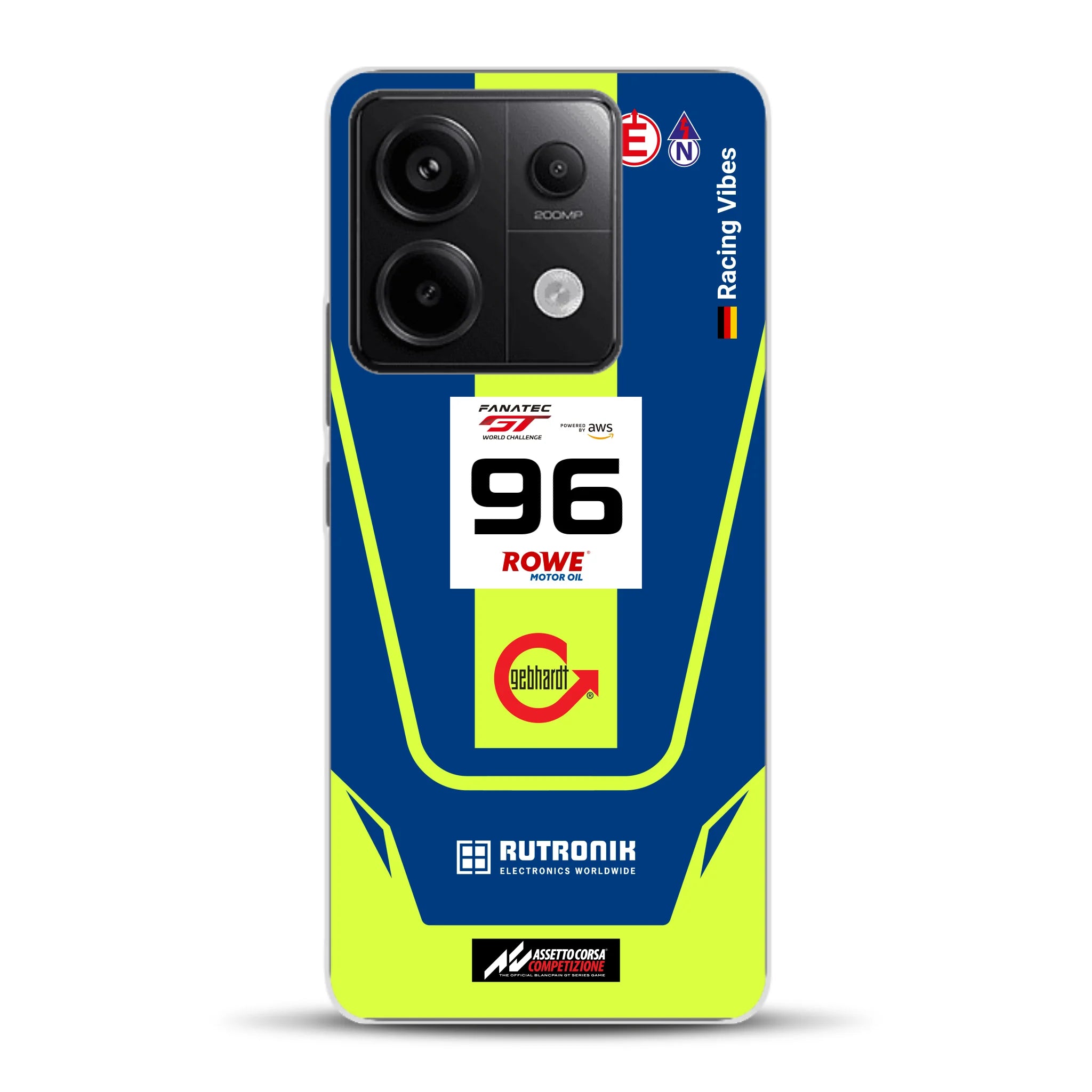 Porsche 911 GT3 R GTWC #96 Livery - Housse de téléphone portable personnalisée pour Xiaomi