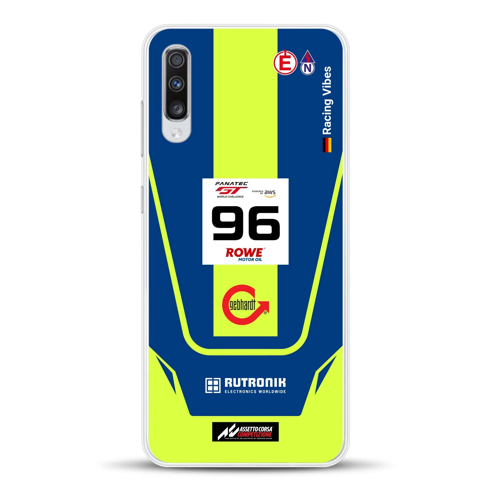 Porsche 911 GT3 R GTWC #96 Livery - Housse de téléphone portable personnalisée pour Samsung