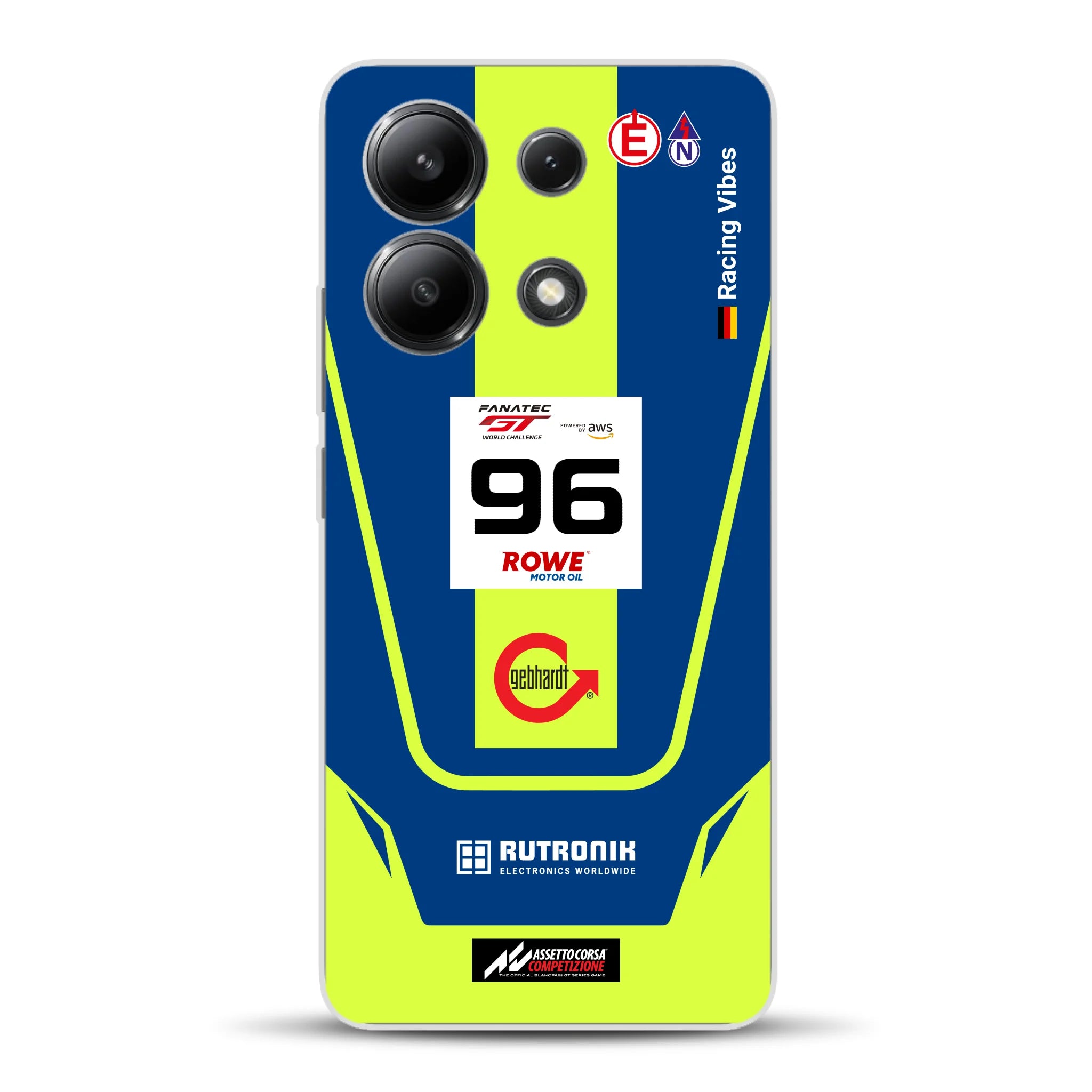 Porsche 911 GT3 R GTWC #96 Livery - Housse de téléphone portable personnalisée pour Xiaomi