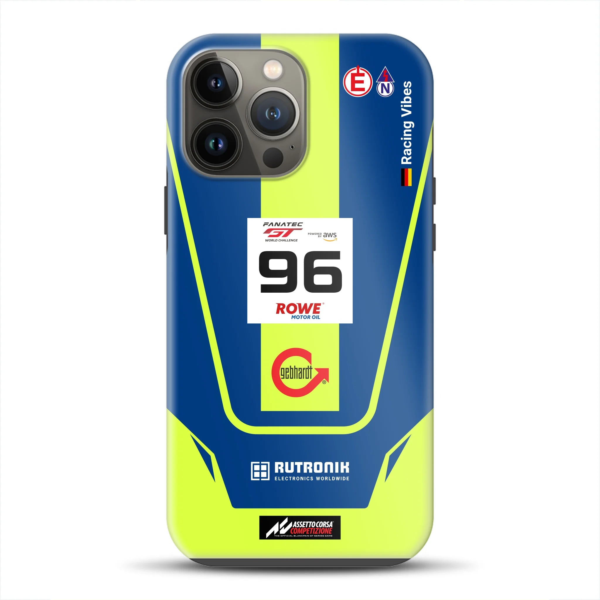 Porsche 911 GT3 R GTWC #96 Livery - Custom Premium Case for iPhone