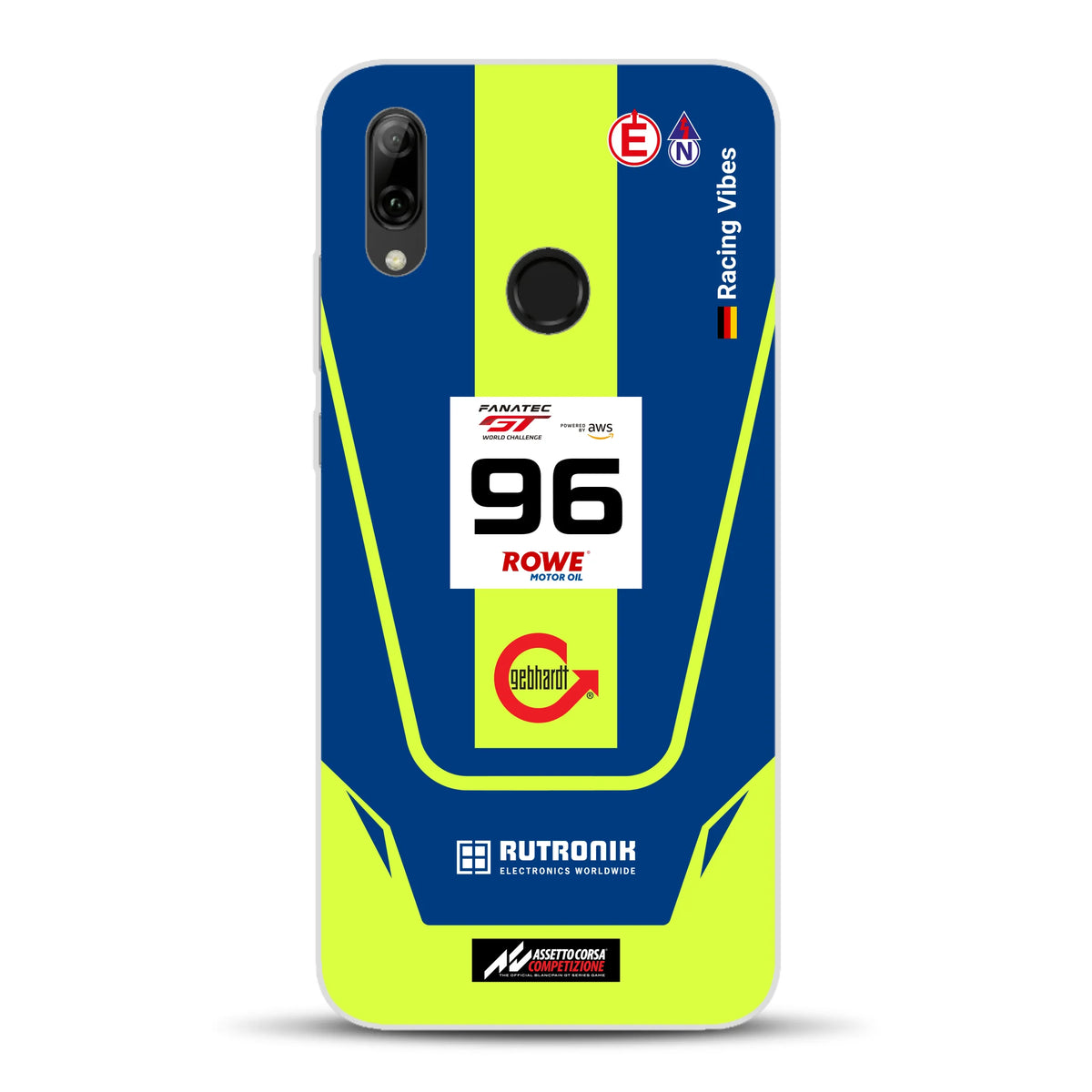 Porsche 911 GT3 R GTWC #96 Livery - Housse de téléphone portable personnalisée pour Huawei