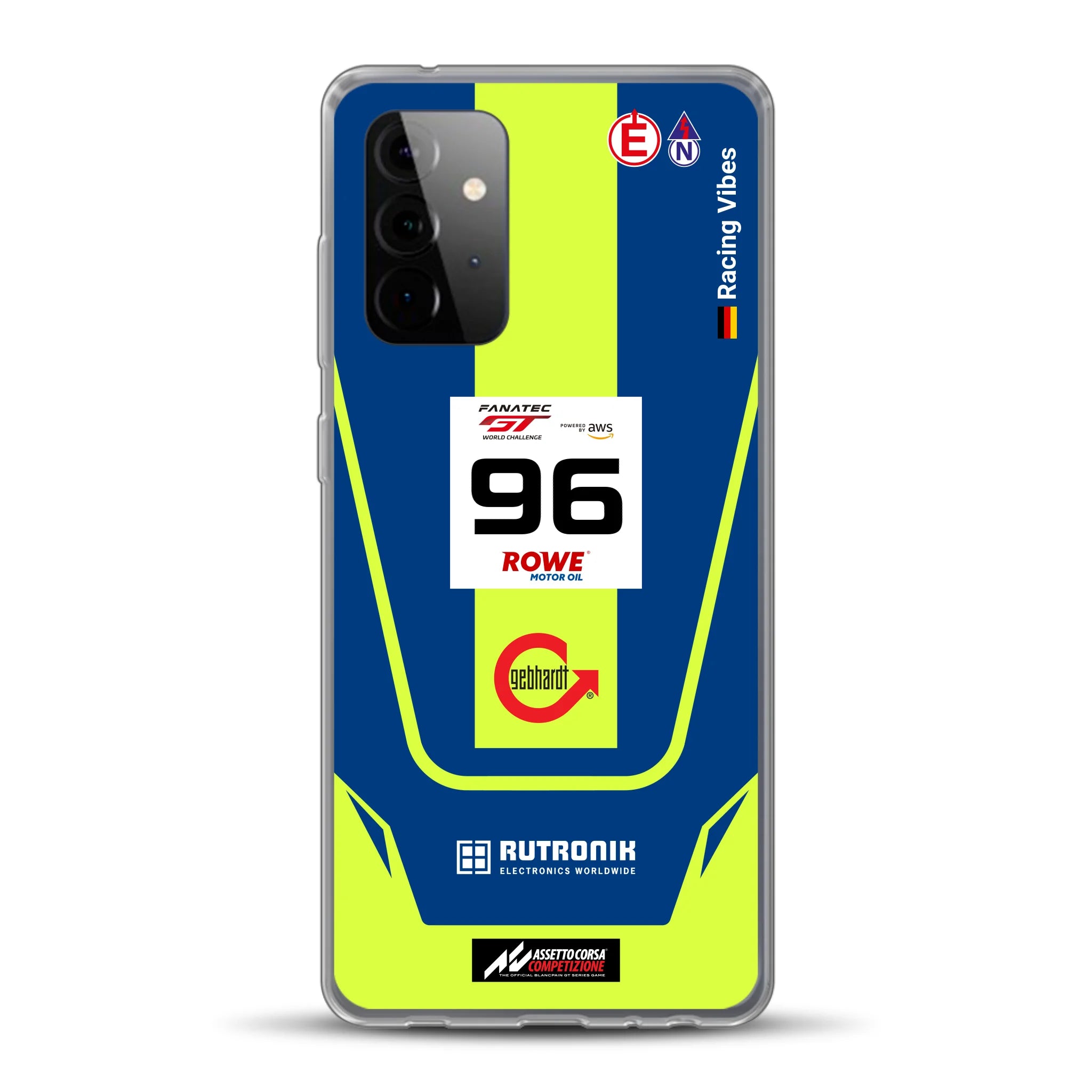 Porsche 911 GT3 R GTWC #96 Livery - Housse de téléphone portable personnalisée pour Samsung