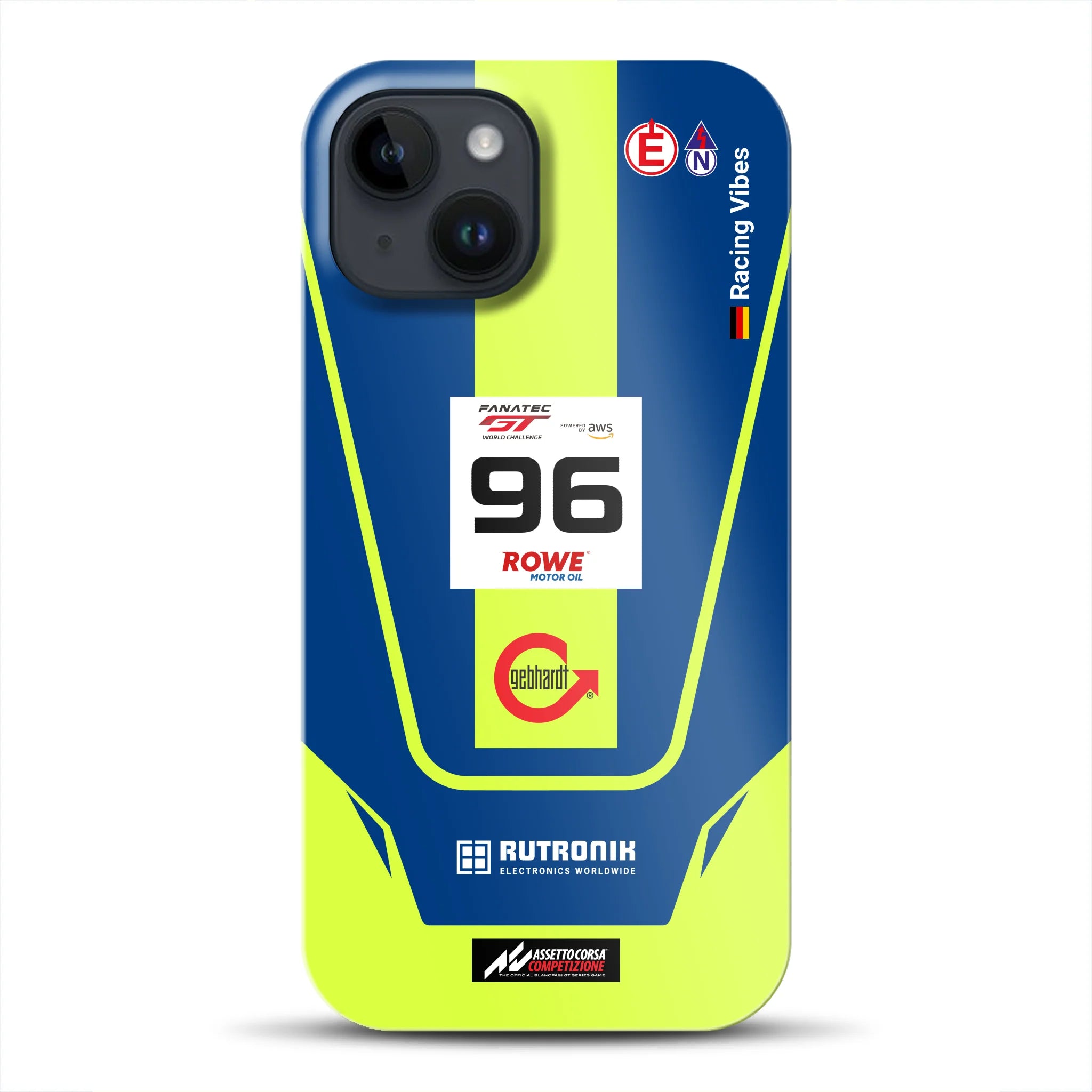 Porsche 911 GT3 R GTWC #96 Livery - Custom Premium Case for iPhone