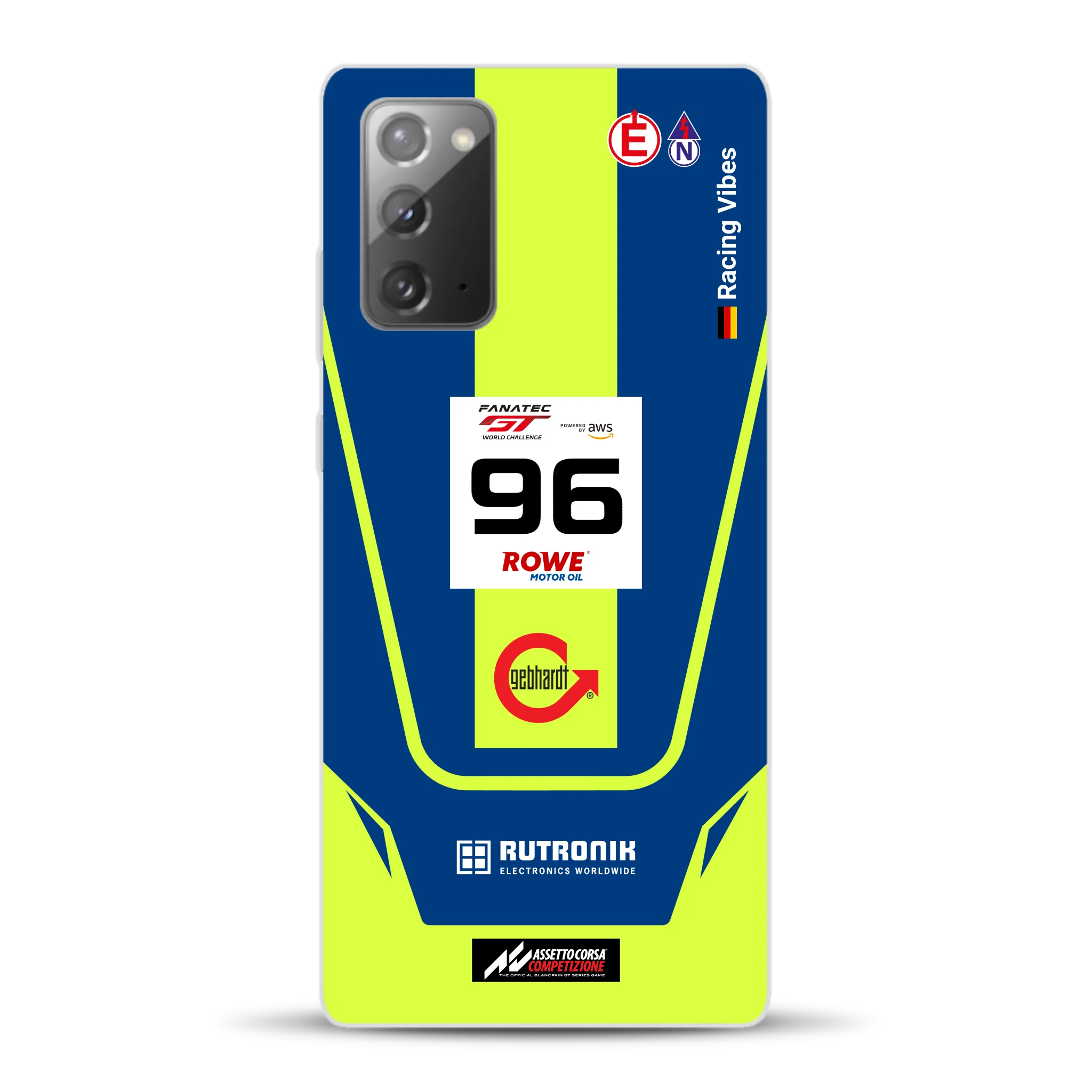 Porsche 911 GT3 R GTWC #96 Livery - Housse de téléphone portable personnalisée pour Samsung