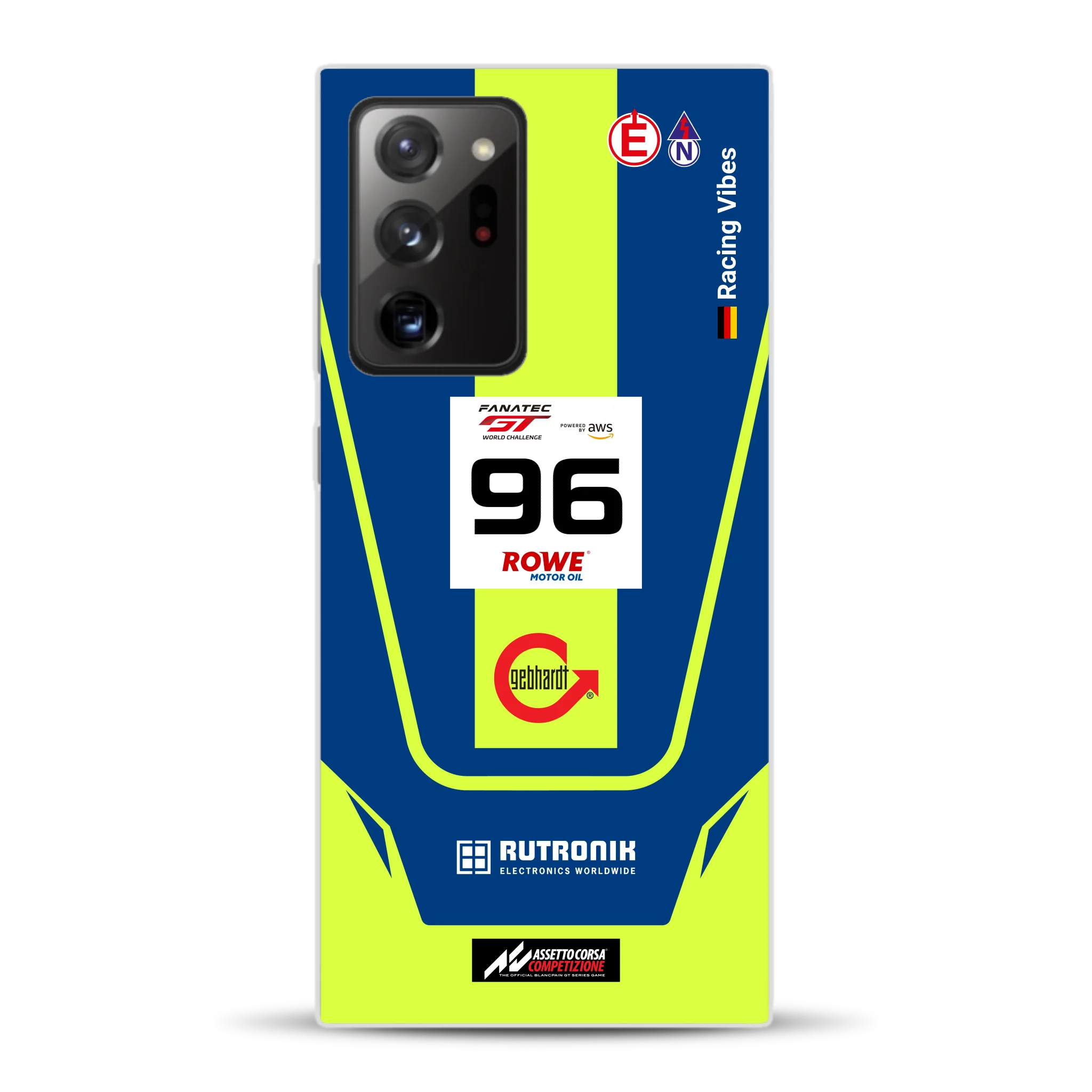 Porsche 911 GT3 R GTWC #96 Livery - Custodia per cellulare personalizzata per Samsung