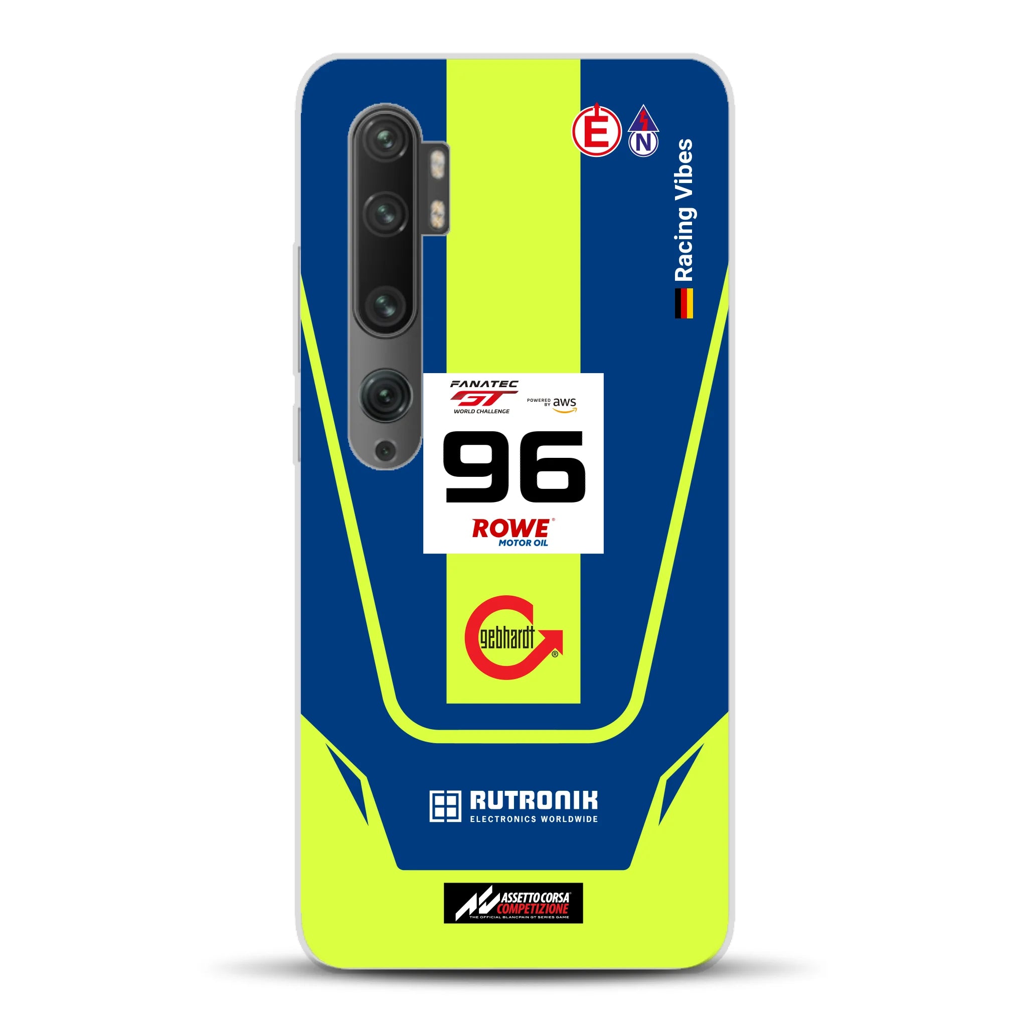Porsche 911 GT3 R GTWC #96 Livery - Housse de téléphone portable personnalisée pour Xiaomi