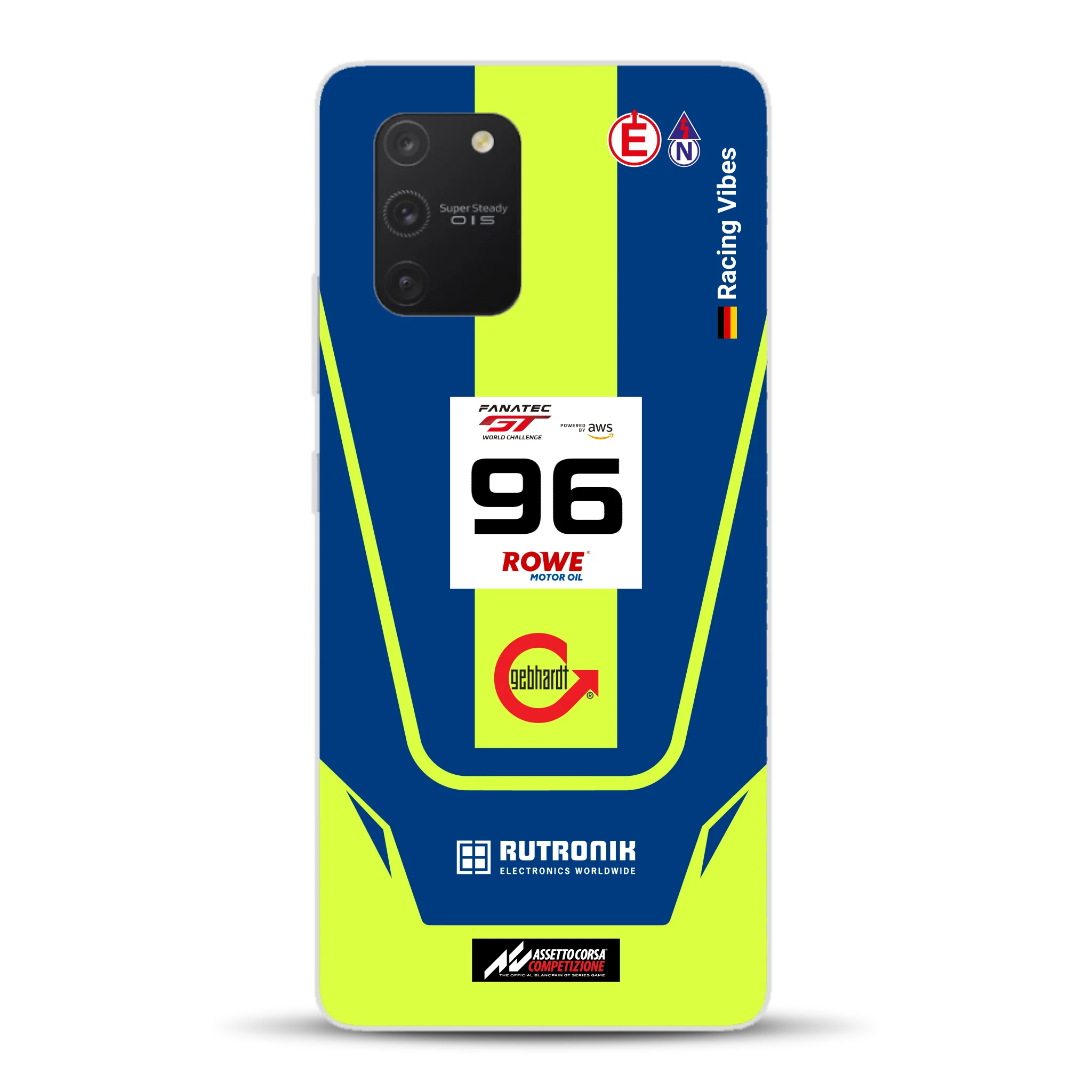 Porsche 911 GT3 R GTWC #96 Livery - Custodia per cellulare personalizzata per Samsung