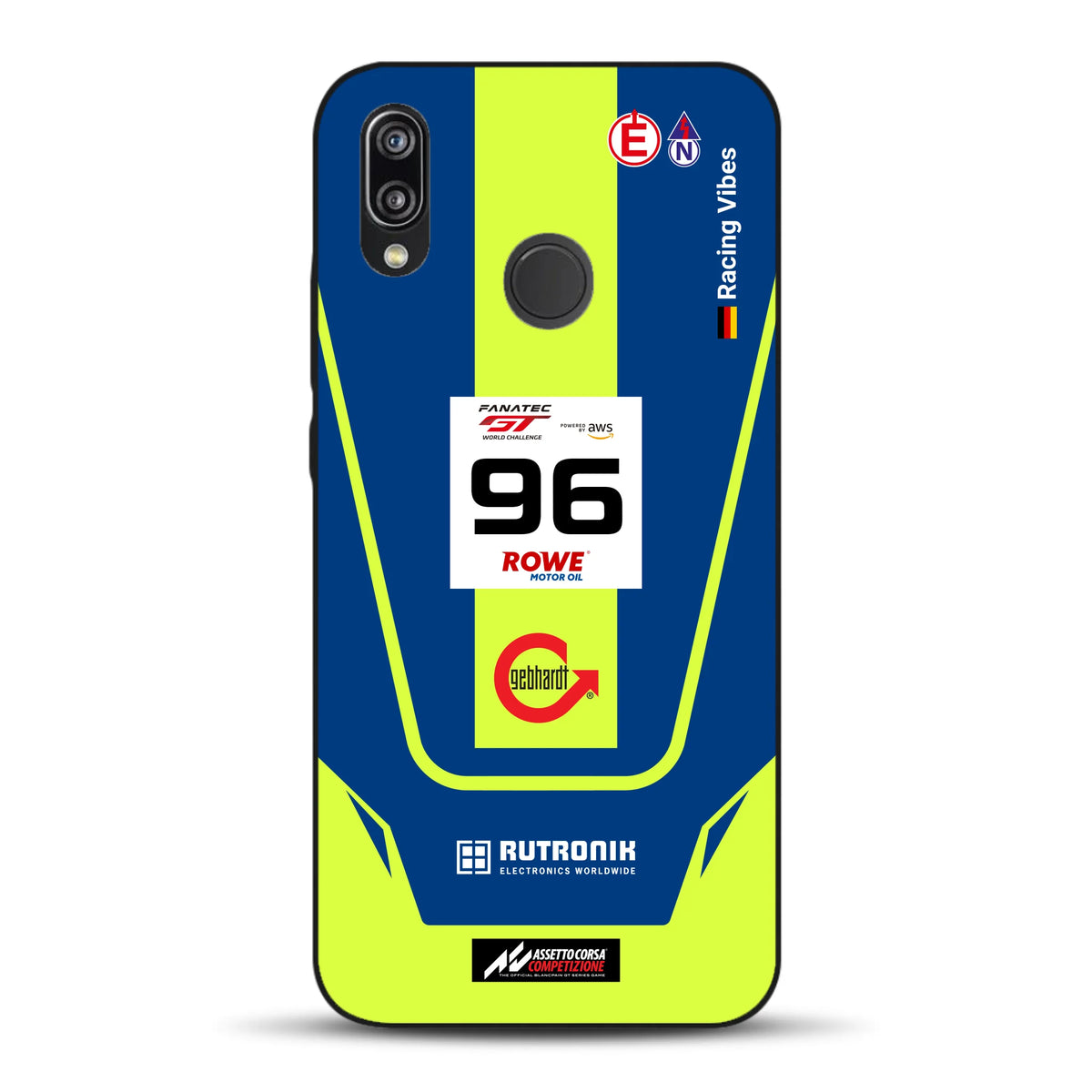 Porsche 911 GT3 R GTWC #96 Livery - Housse de téléphone portable personnalisée pour Huawei