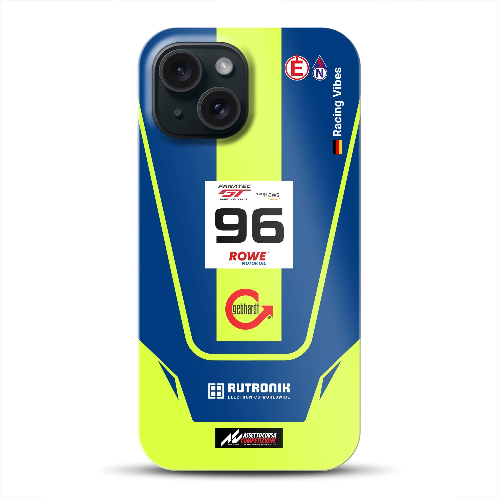 Porsche 911 GT3 R GTWC #96 Livery - Personnalisé Premium Case pour iPhone