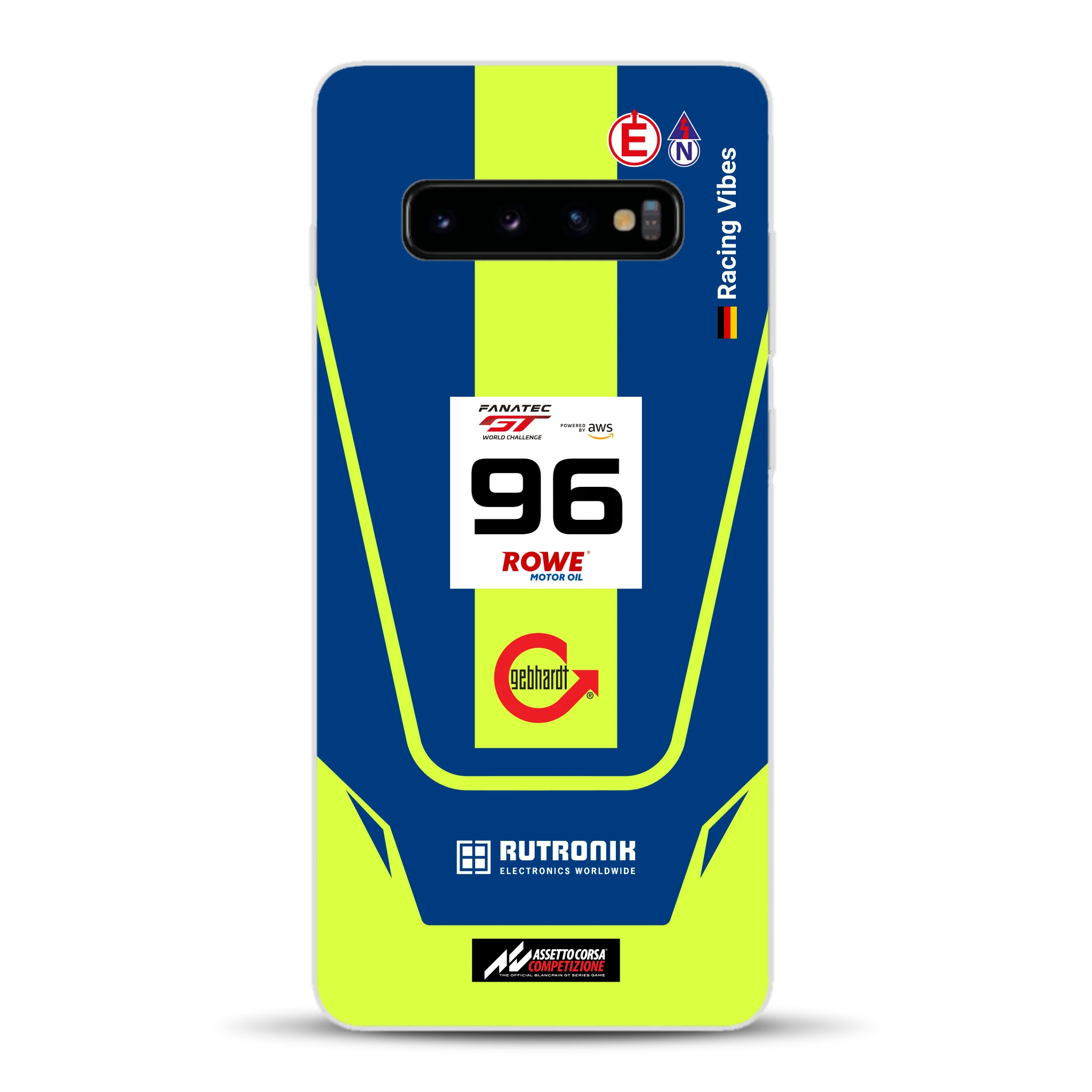 Porsche 911 GT3 R GTWC #96 Livery - Housse de téléphone portable personnalisée pour Samsung