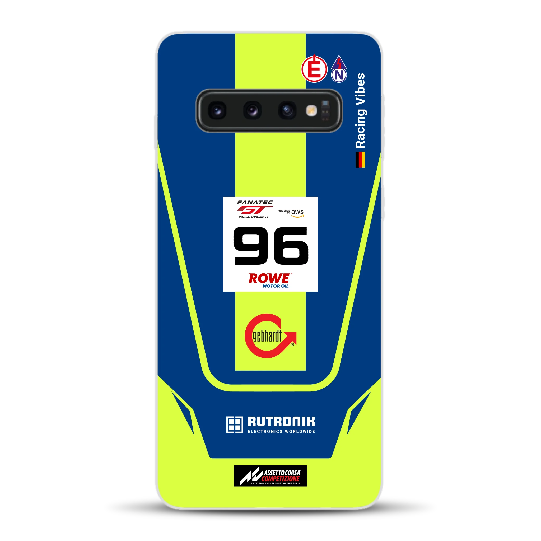 Porsche 911 GT3 R GTWC #96 Livery - Custodia per cellulare personalizzata per Samsung