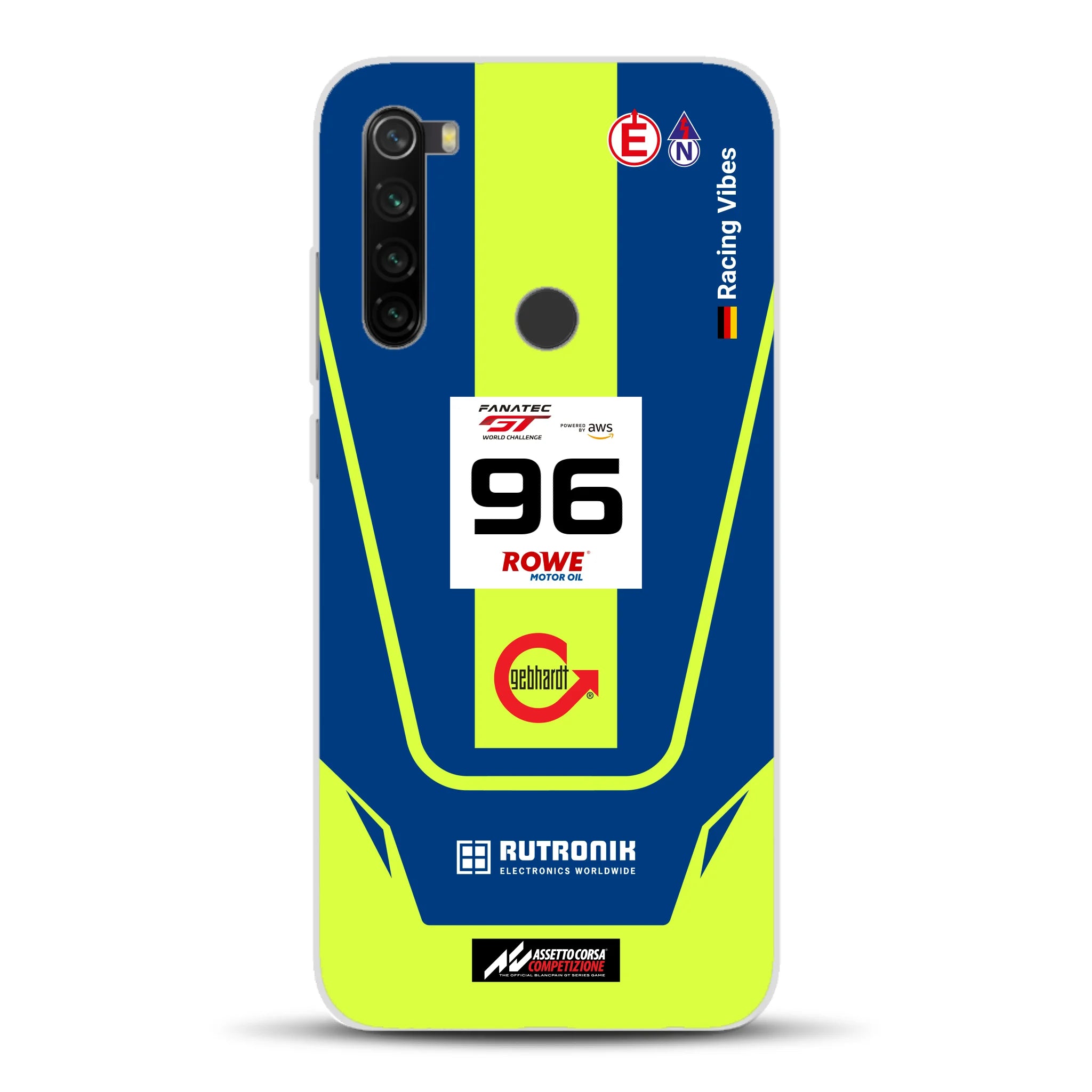 Porsche 911 GT3 R GTWC #96 Livery - Housse de téléphone portable personnalisée pour Xiaomi