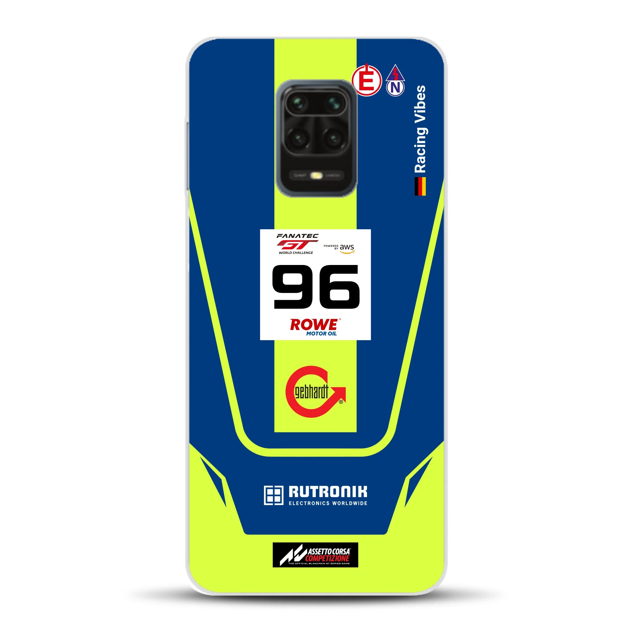 Porsche 911 GT3 R GTWC #96 Livery - Housse de téléphone portable personnalisée pour Xiaomi
