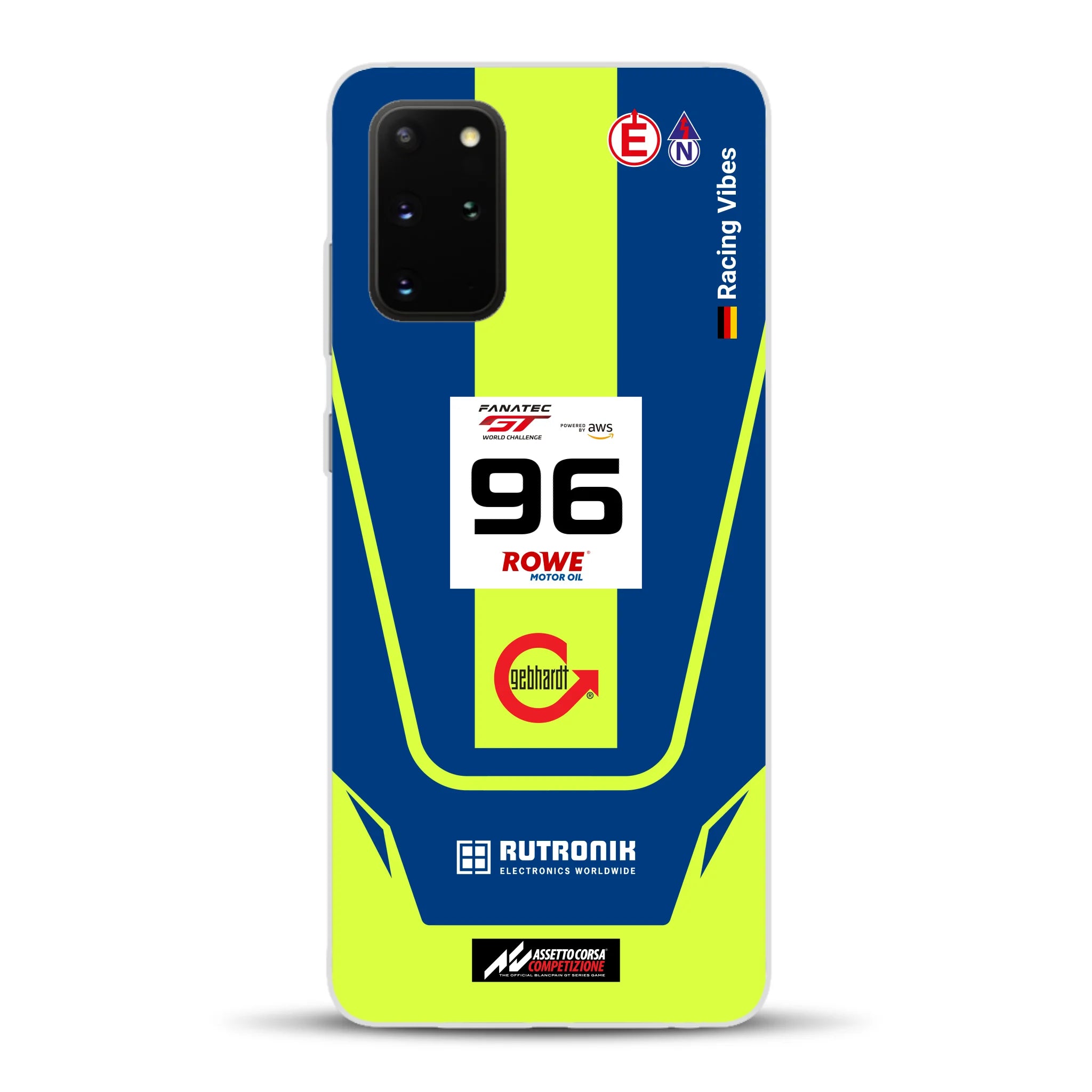 Porsche 911 GT3 R GTWC #96 Livery - Custodia per cellulare personalizzata per Samsung