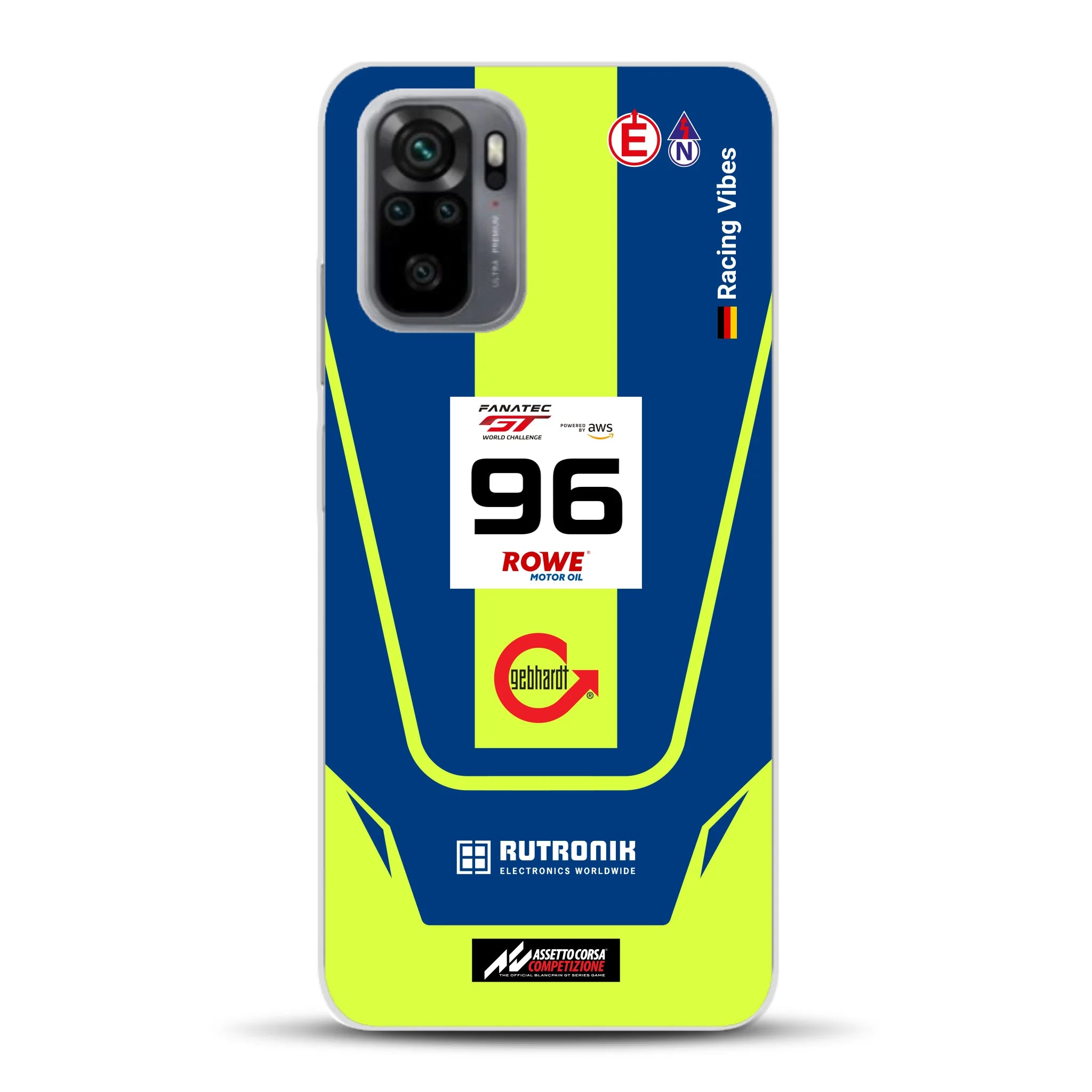 Porsche 911 GT3 R GTWC #96 Livery - Housse de téléphone portable personnalisée pour Xiaomi