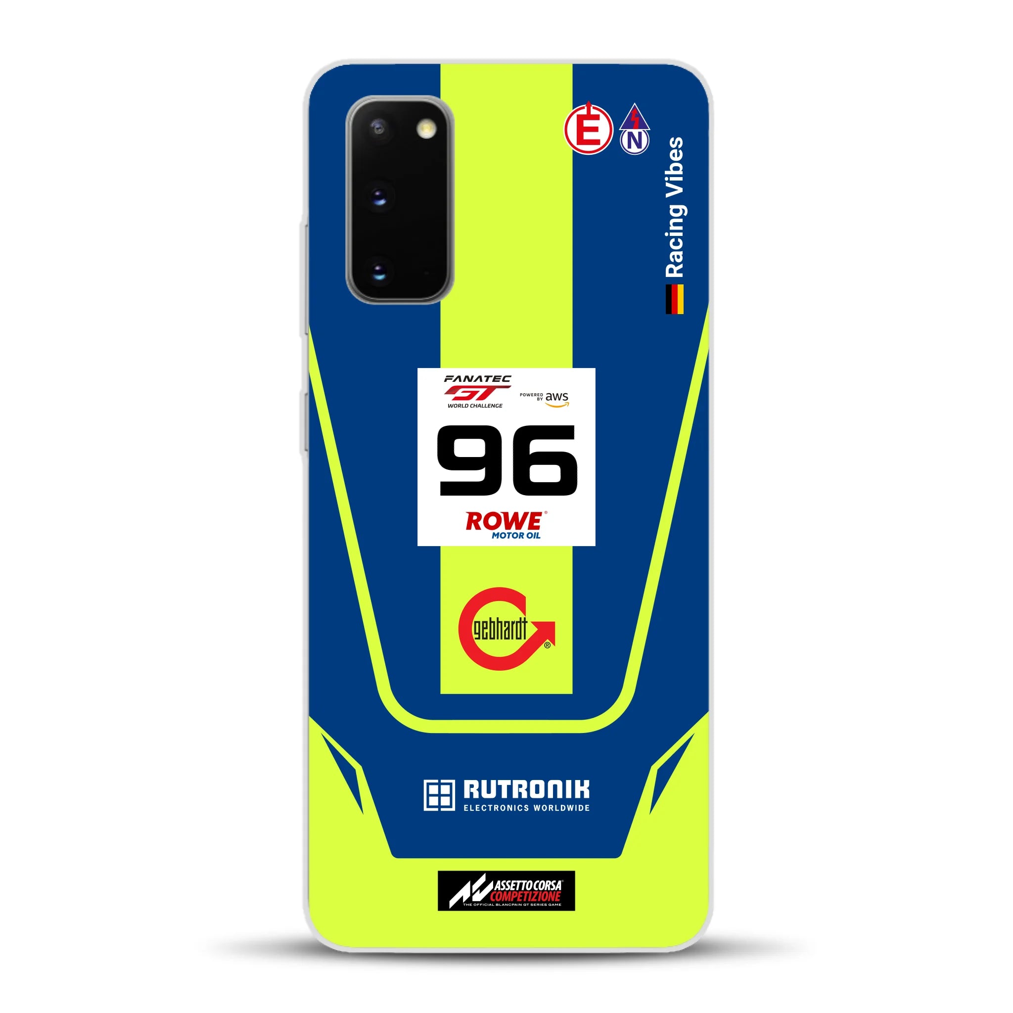 Porsche 911 GT3 R GTWC #96 Livery - Custodia per cellulare personalizzata per Samsung