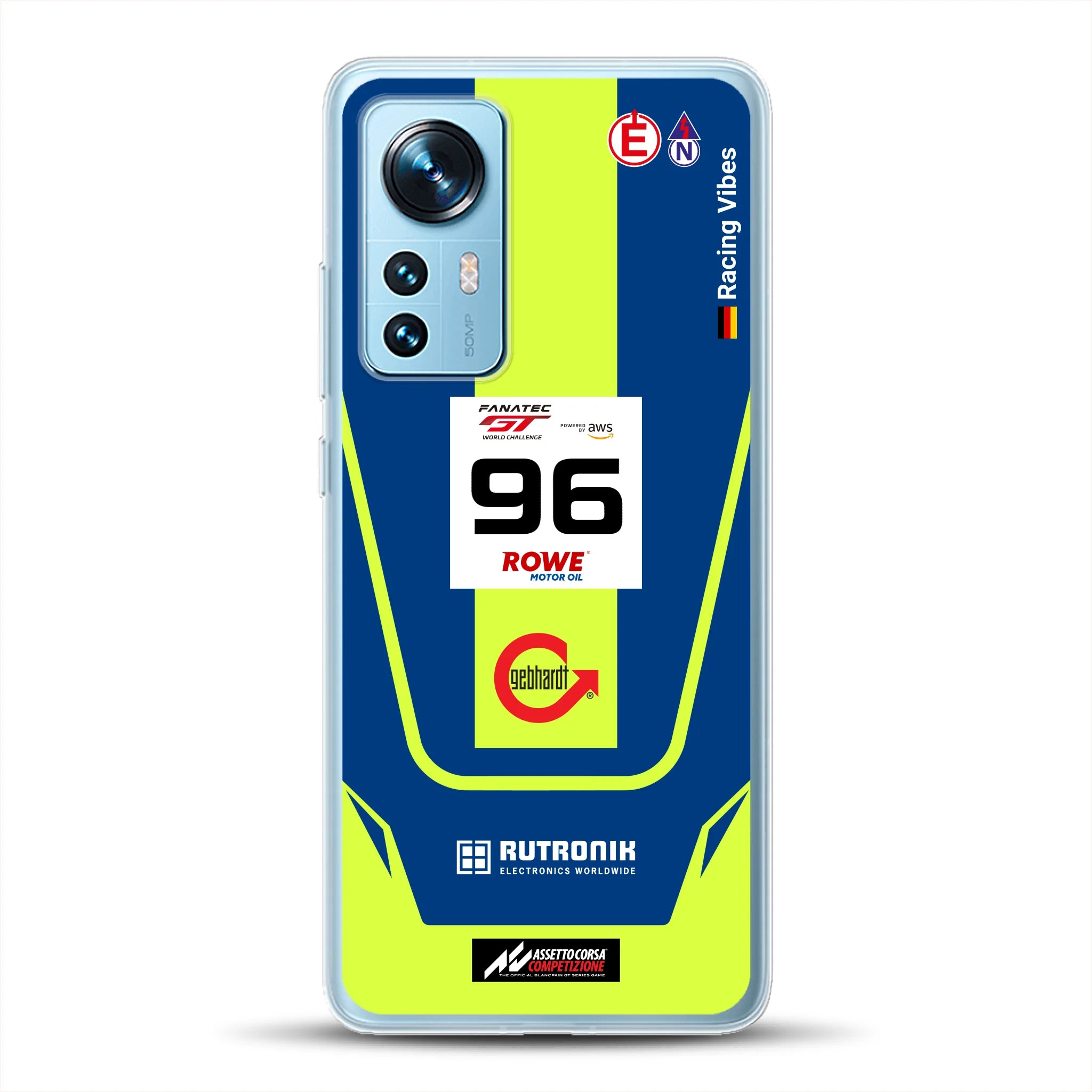 Porsche 911 GT3 R GTWC #96 Livery - Housse de téléphone portable personnalisée pour Xiaomi