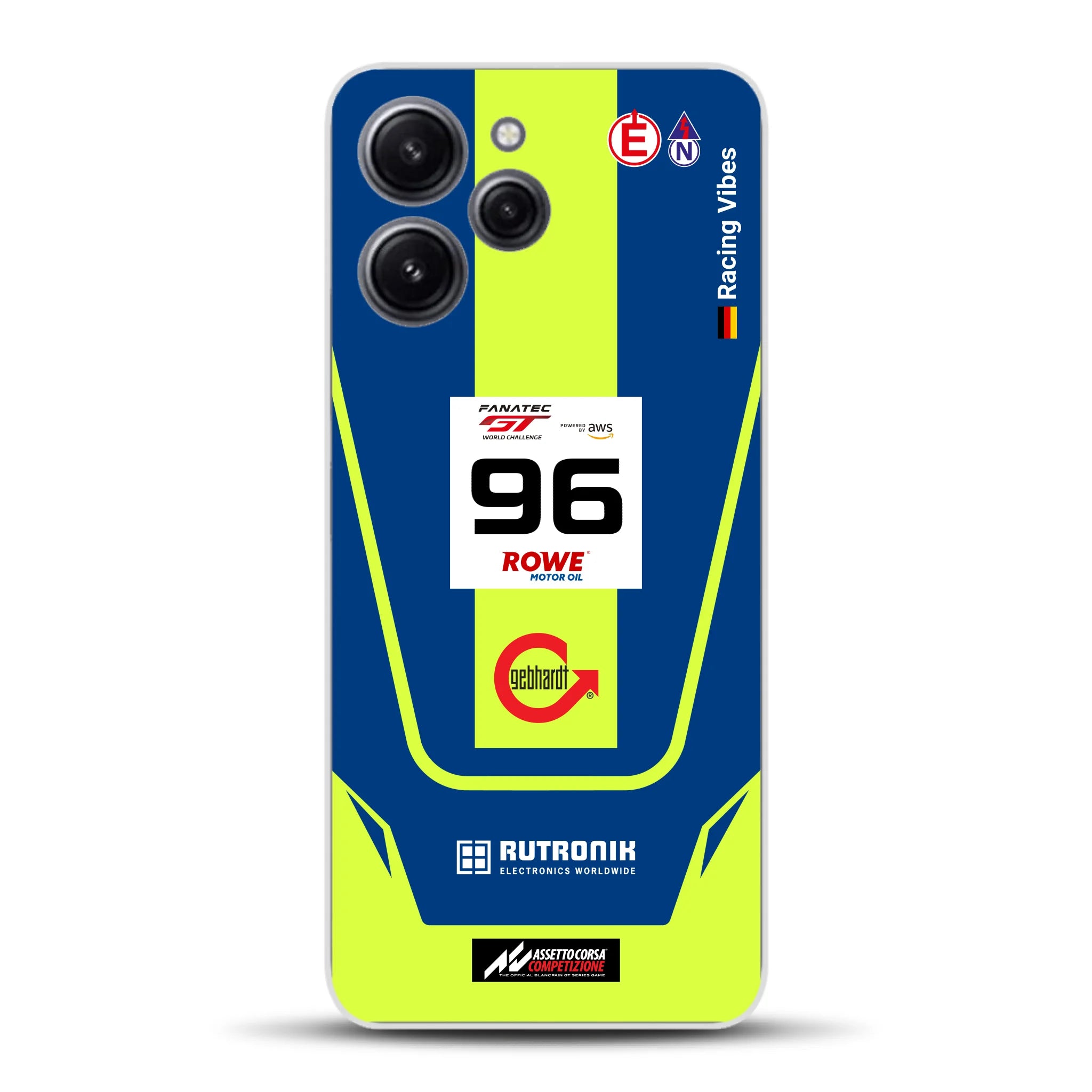 Porsche 911 GT3 R GTWC #96 Livery - Housse de téléphone portable personnalisée pour Xiaomi