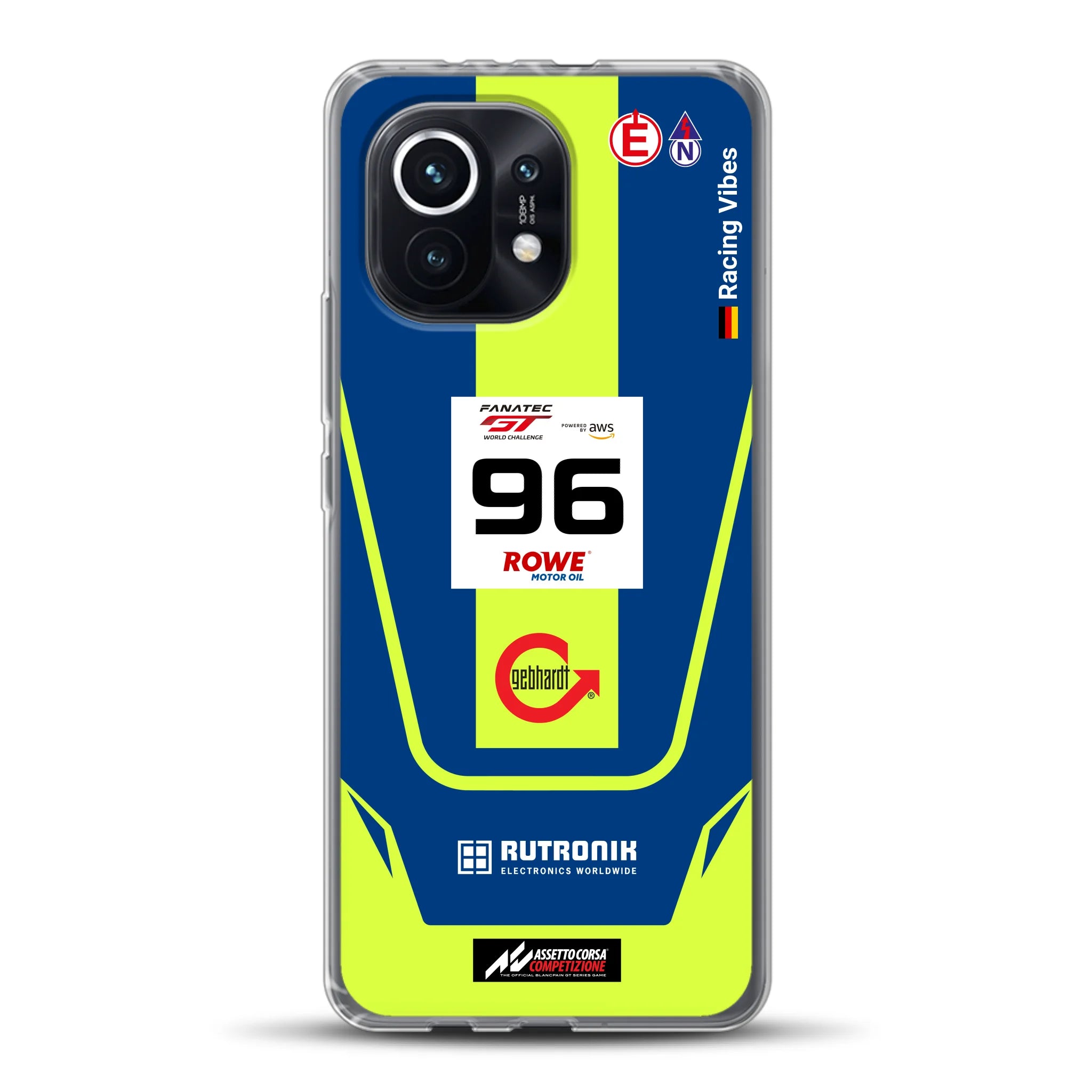 Porsche 911 GT3 R GTWC #96 Livery - Housse de téléphone portable personnalisée pour Xiaomi