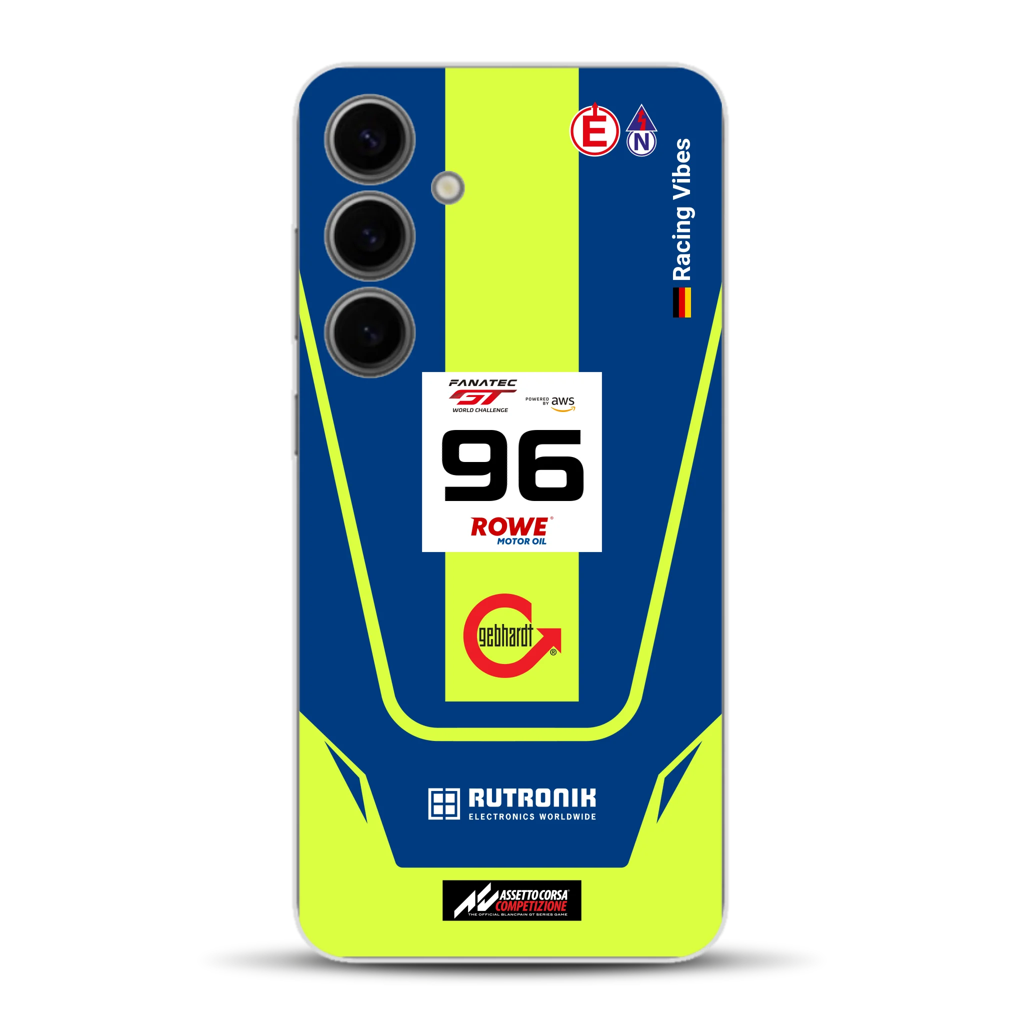 Porsche 911 GT3 R GTWC #96 Livery - Housse de téléphone portable personnalisée pour Samsung