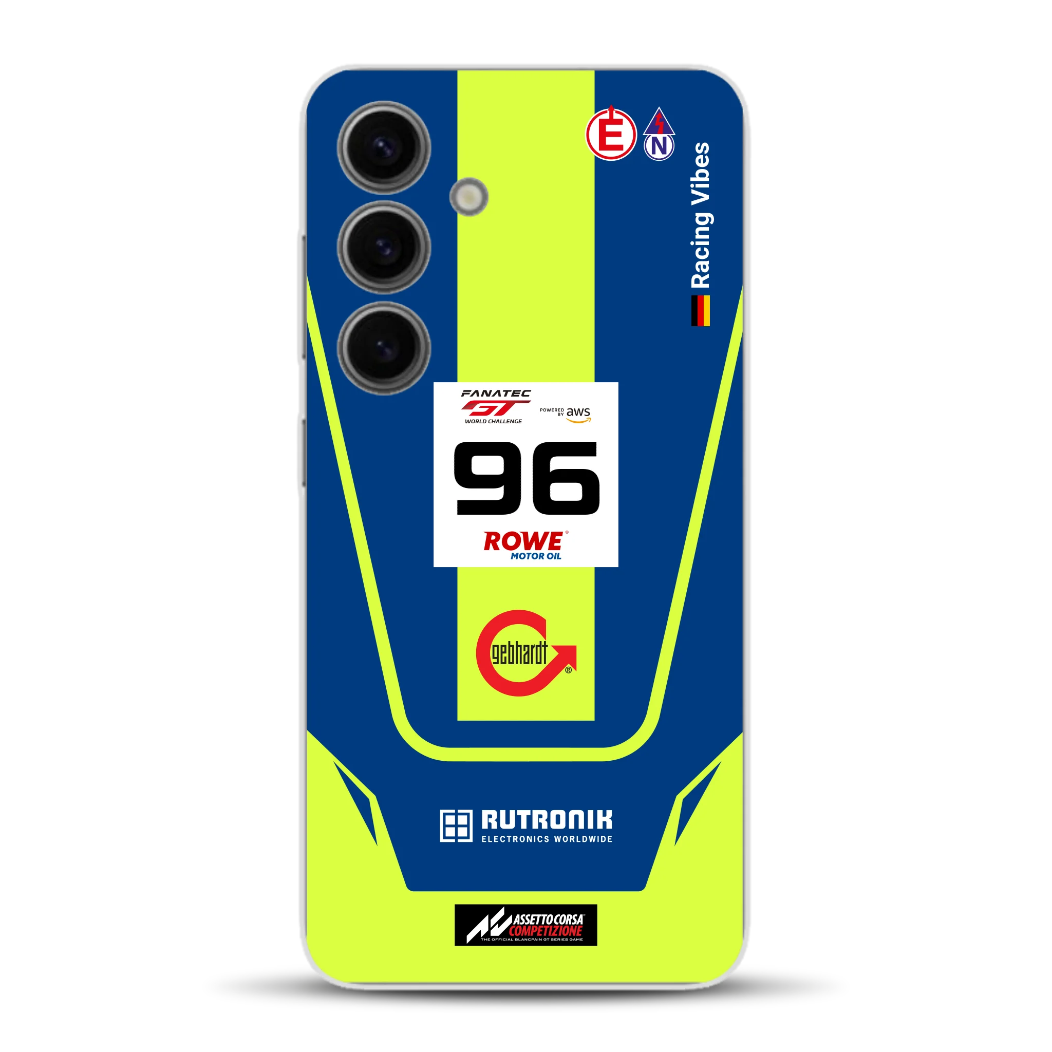Porsche 911 GT3 R GTWC #96 Livery - Custodia per cellulare personalizzata per Samsung