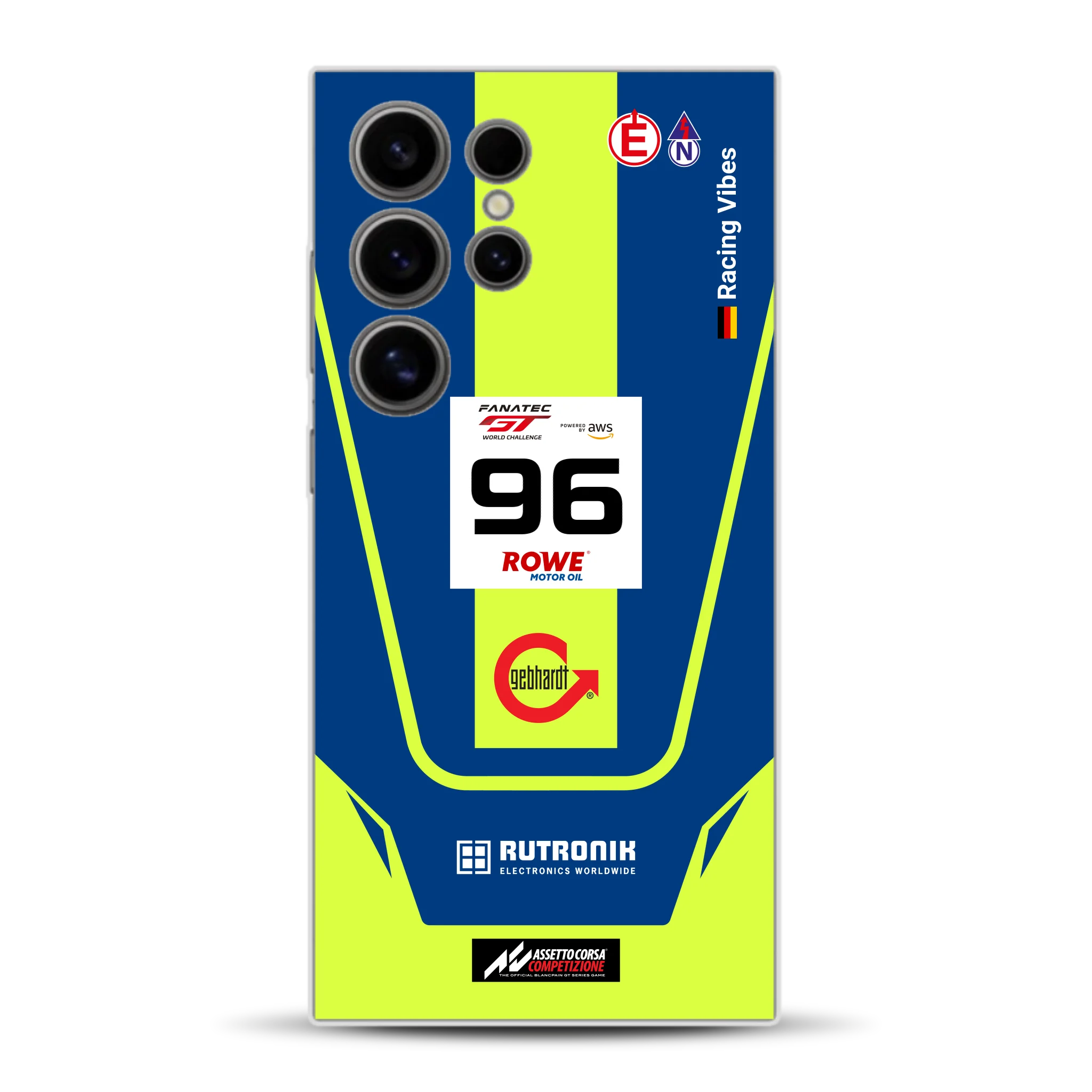 Porsche 911 GT3 R GTWC #96 Livery - Custodia per cellulare personalizzata per Samsung