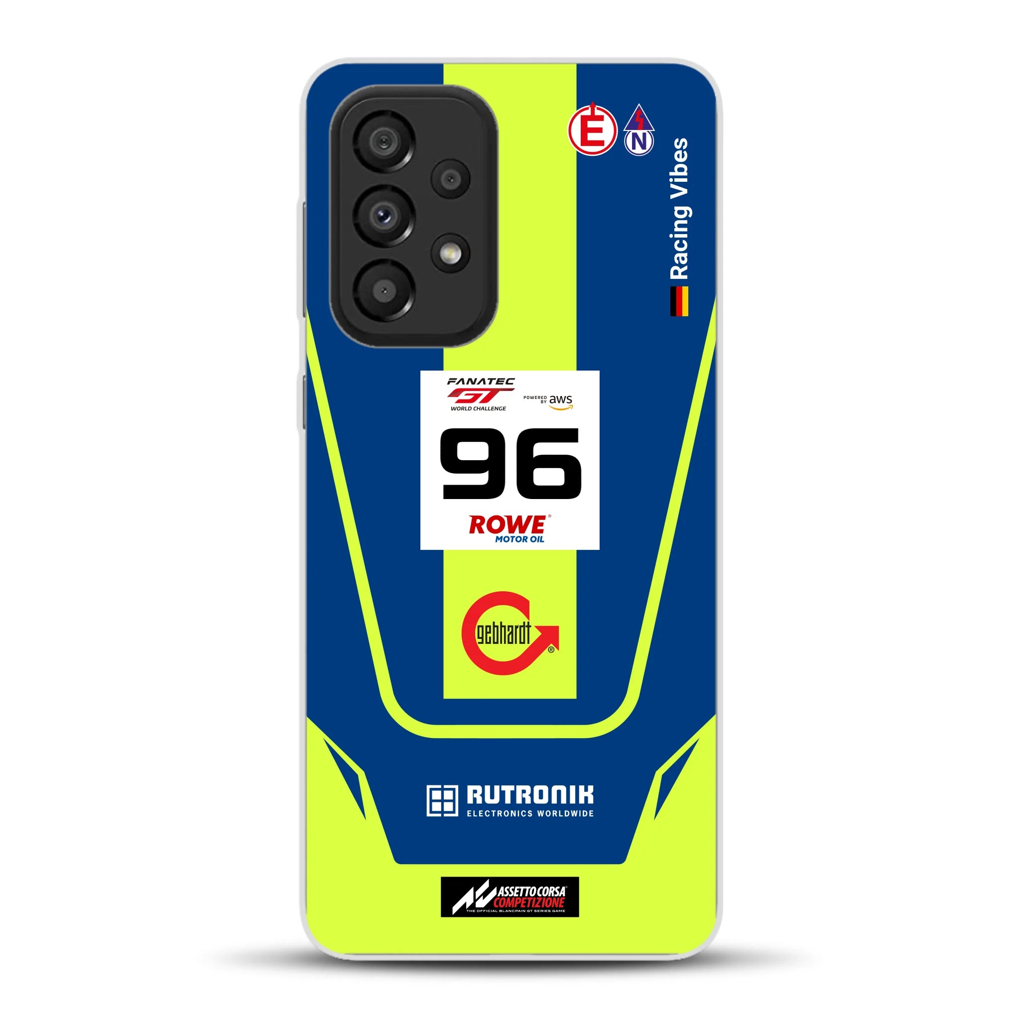 Porsche 911 GT3 R GTWC #96 Livery - Custodia per cellulare personalizzata per Samsung