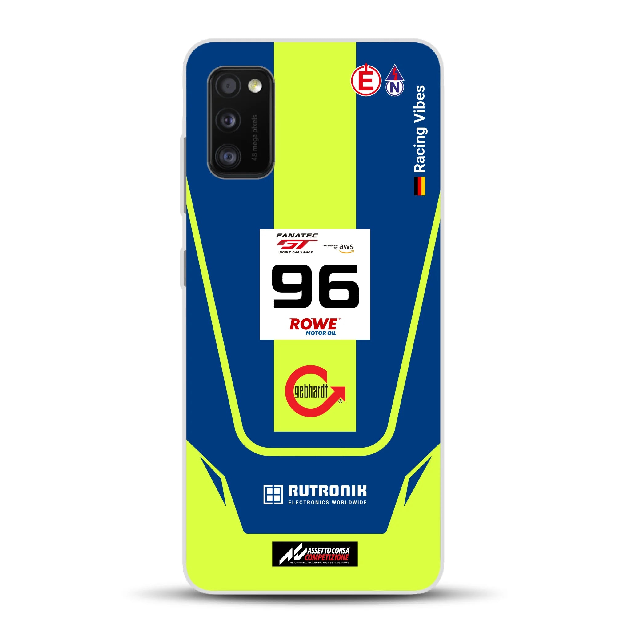 Porsche 911 GT3 R GTWC #96 Livery - Housse de téléphone portable personnalisée pour Samsung