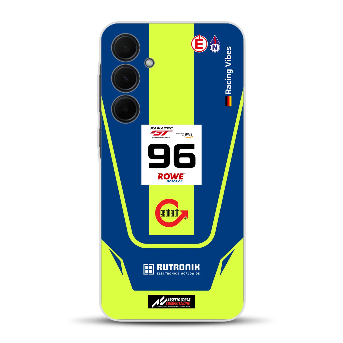 Porsche 911 GT3 R GTWC #96 Livery - Housse de téléphone portable personnalisée pour Samsung