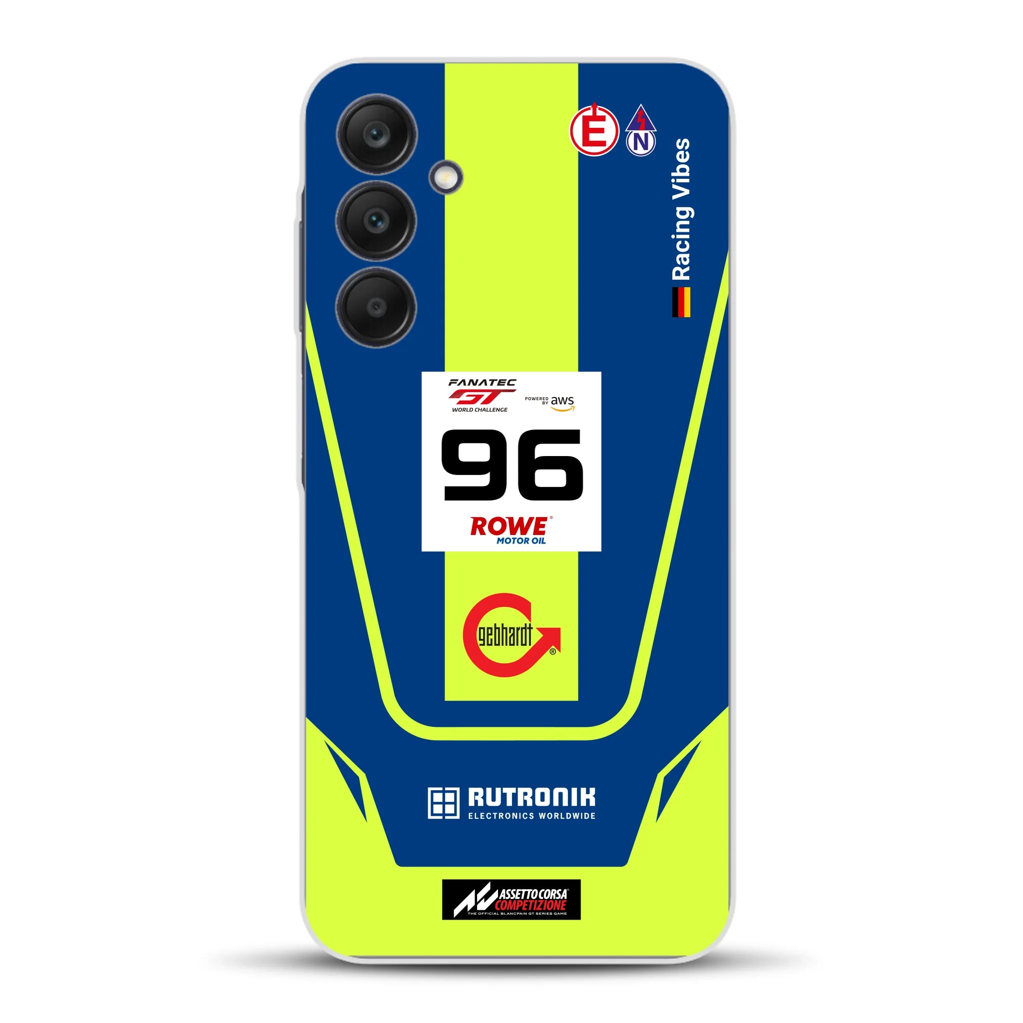 Porsche 911 GT3 R GTWC #96 Livery - Housse de téléphone portable personnalisée pour Samsung