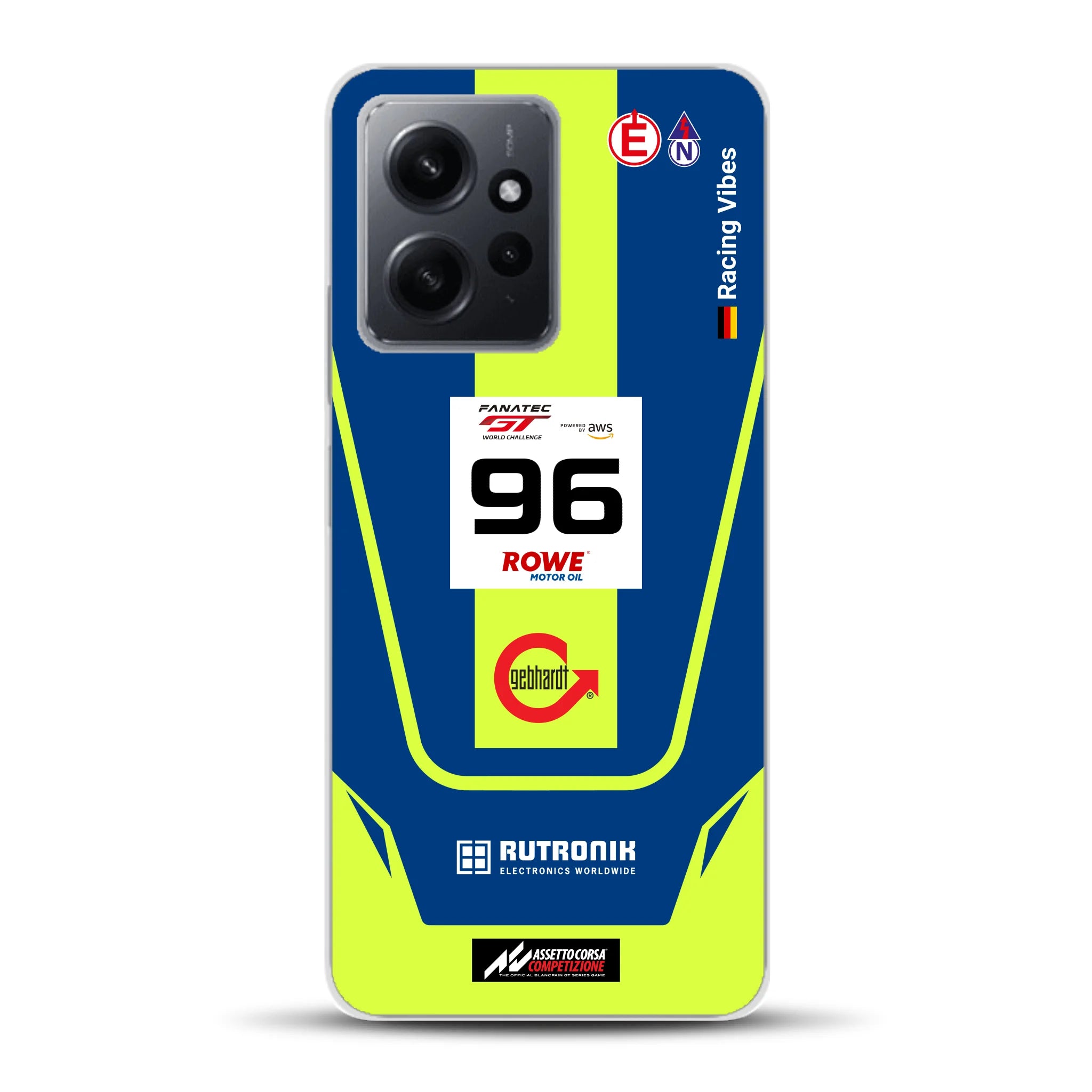 Porsche 911 GT3 R GTWC #96 Livery - Housse de téléphone portable personnalisée pour Xiaomi