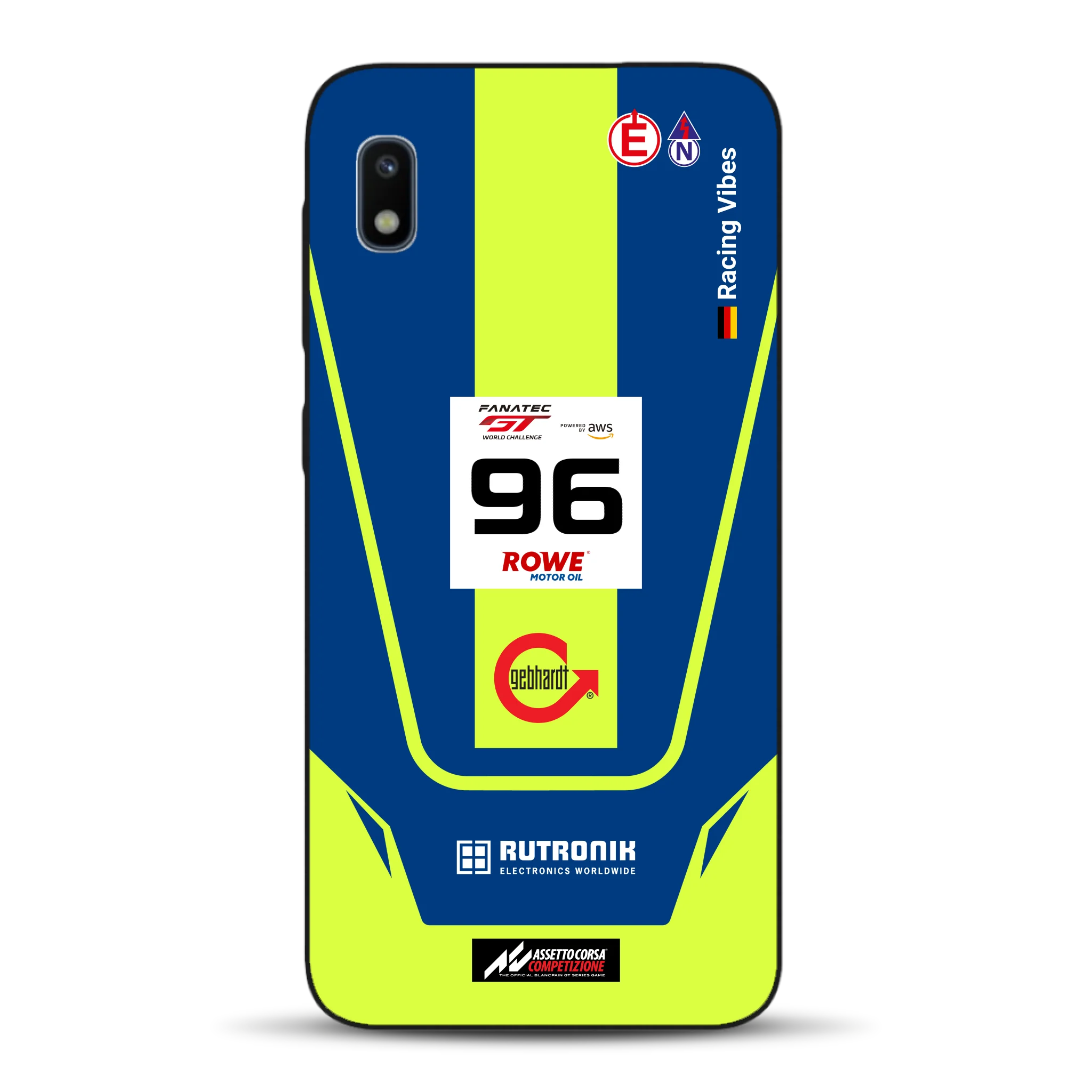 Porsche 911 GT3 R GTWC #96 Livery - Housse de téléphone portable personnalisée pour Samsung