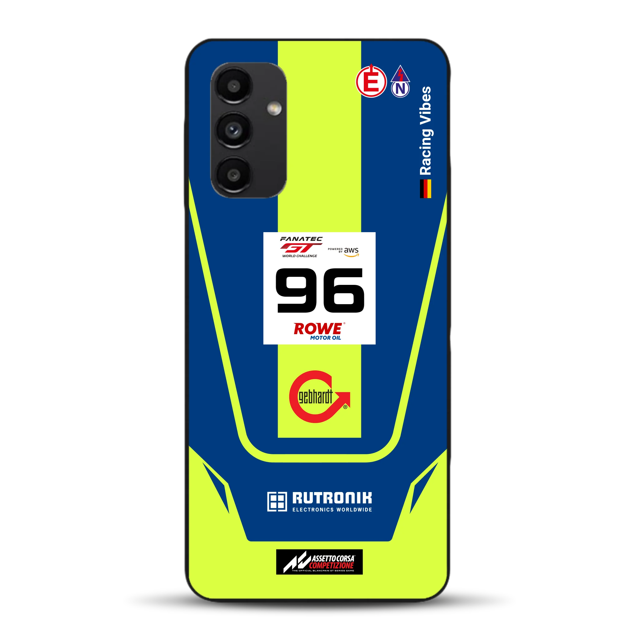 Porsche 911 GT3 R GTWC #96 Livery - Housse de téléphone portable personnalisée pour Samsung