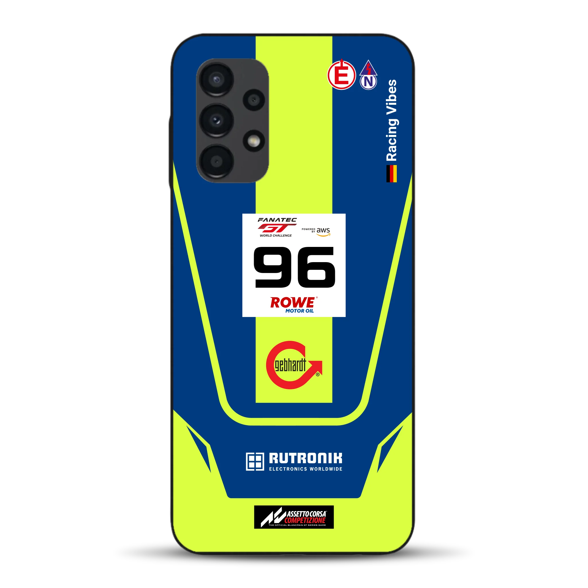 Porsche 911 GT3 R GTWC #96 Livery - Housse de téléphone portable personnalisée pour Samsung