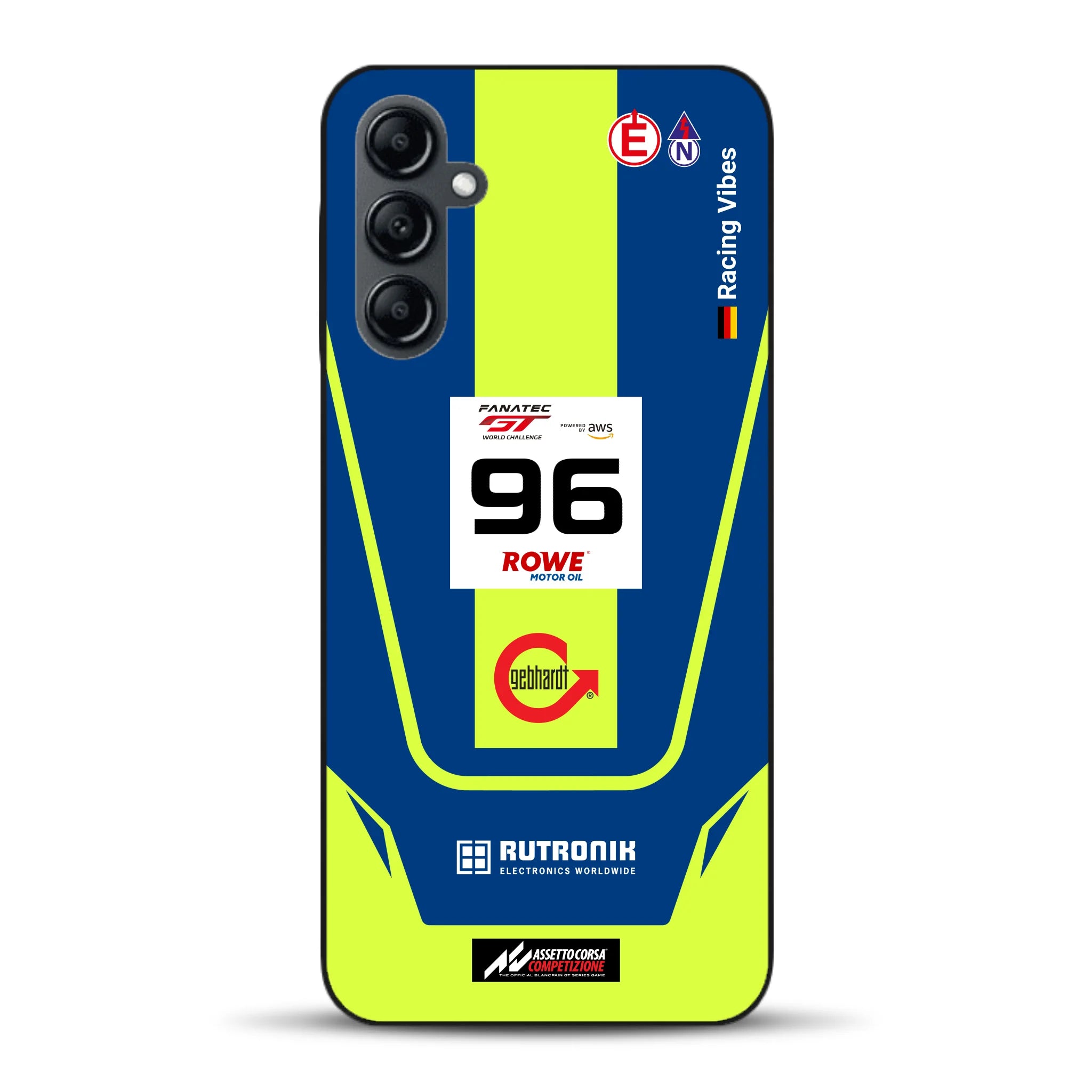 Porsche 911 GT3 R GTWC #96 Livery - Housse de téléphone portable personnalisée pour Samsung