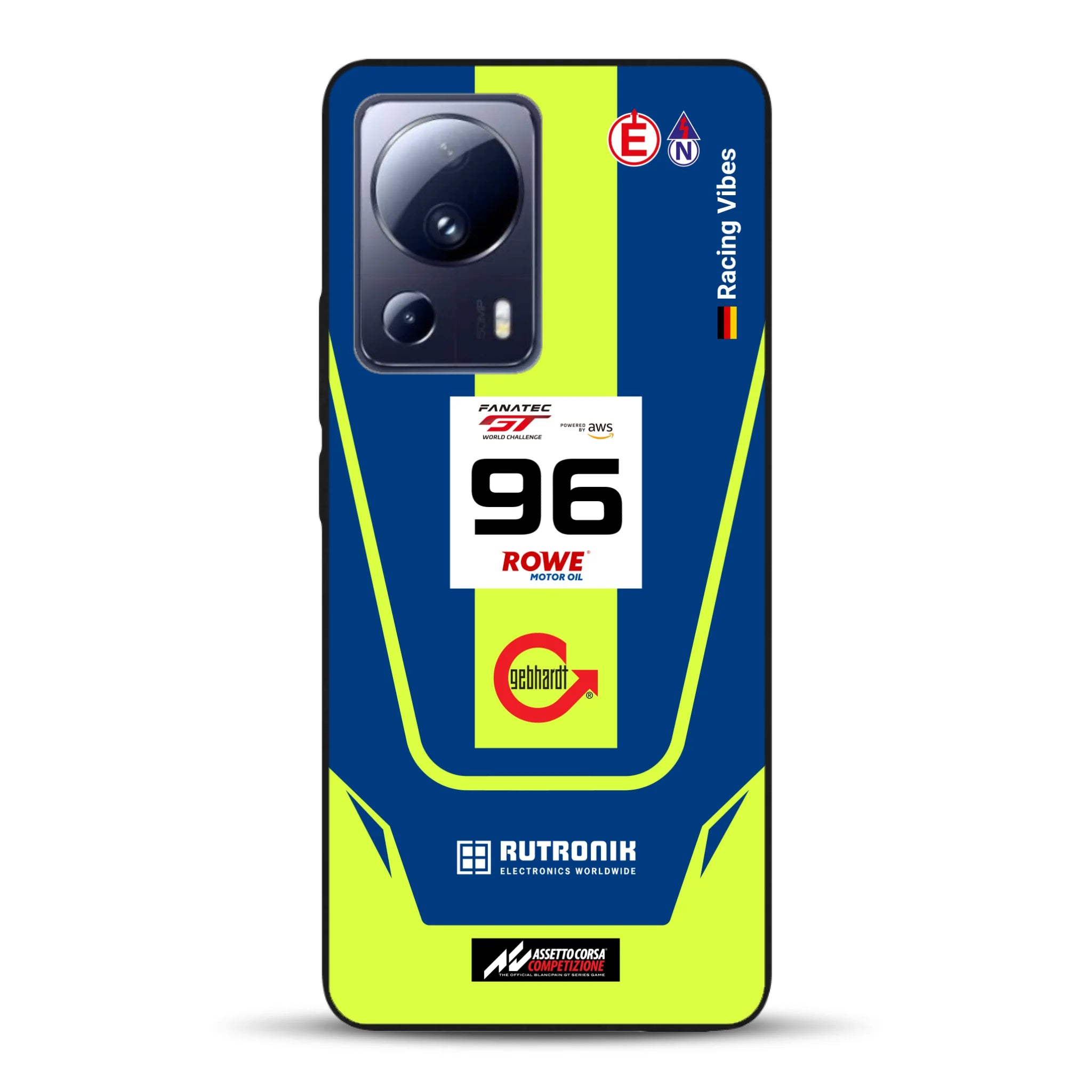 Porsche 911 GT3 R GTWC #96 Livery - Housse de téléphone portable personnalisée pour Xiaomi