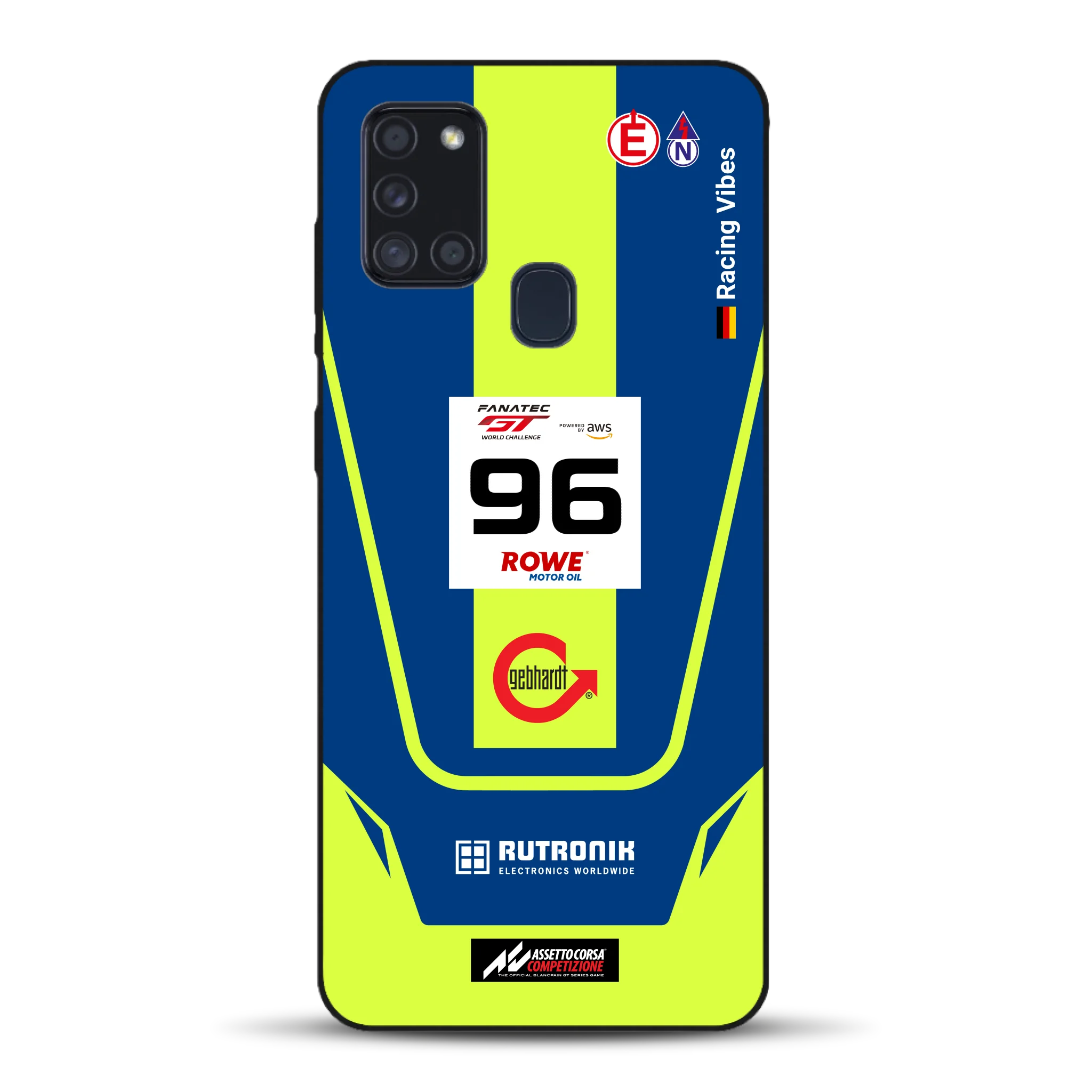 Porsche 911 GT3 R GTWC #96 Livery - Custodia per cellulare personalizzata per Samsung